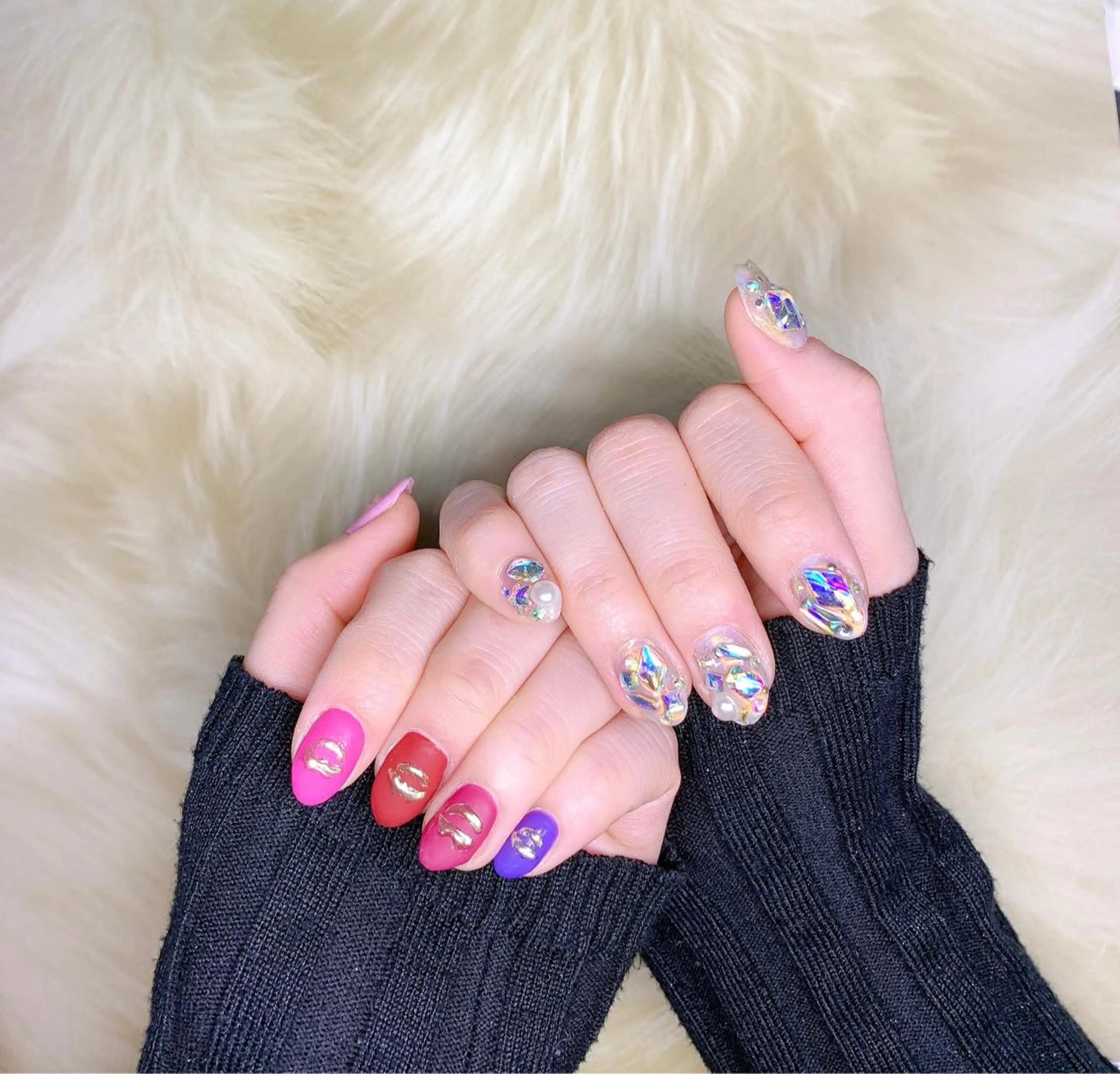 ネイル マットネイル ミラーネイル ストーンネイル 痩身/脱毛/ネイル HARUKAのエステ・リラクイメージ