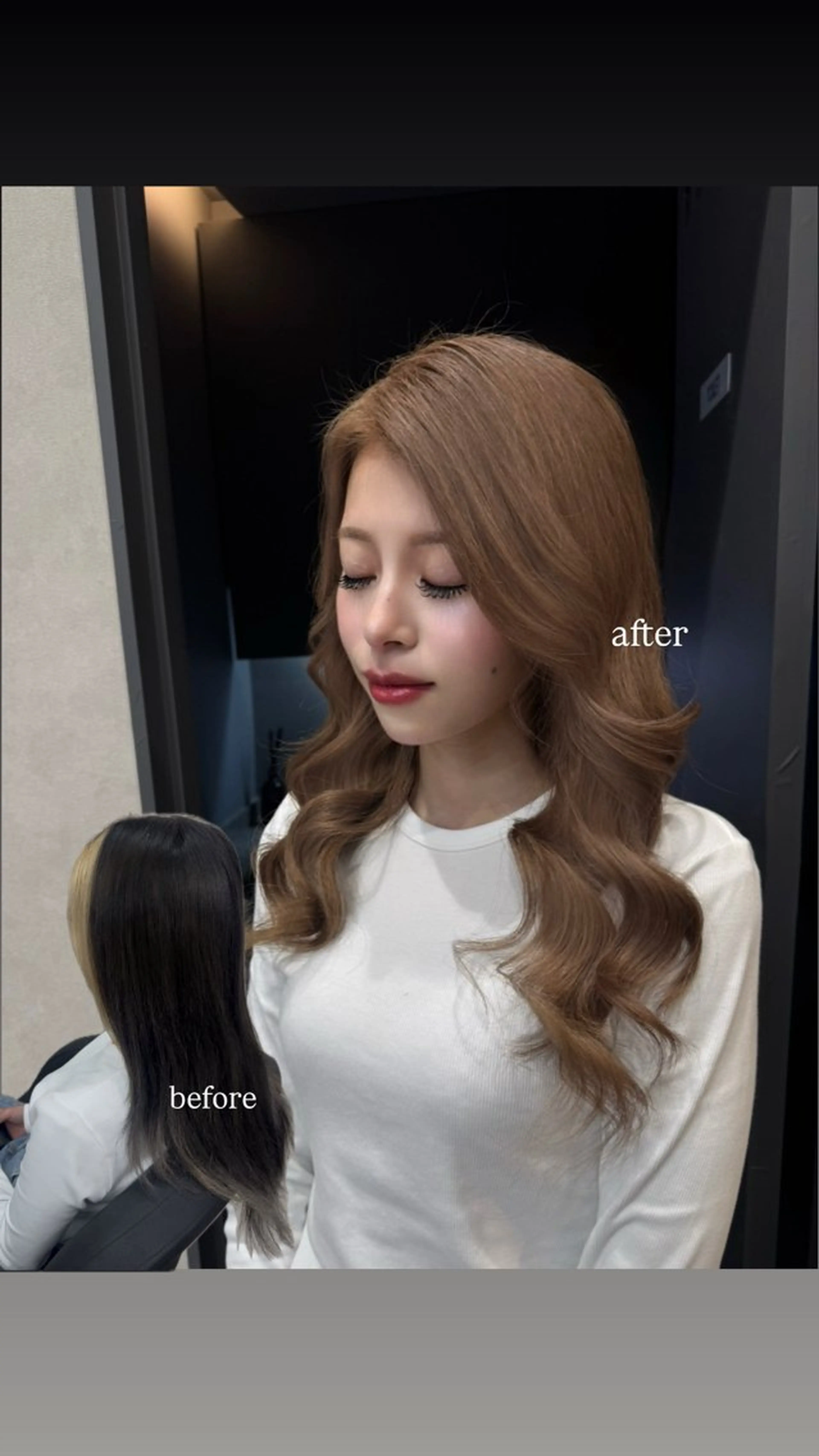 ワンブリーチカラー🩵の写真