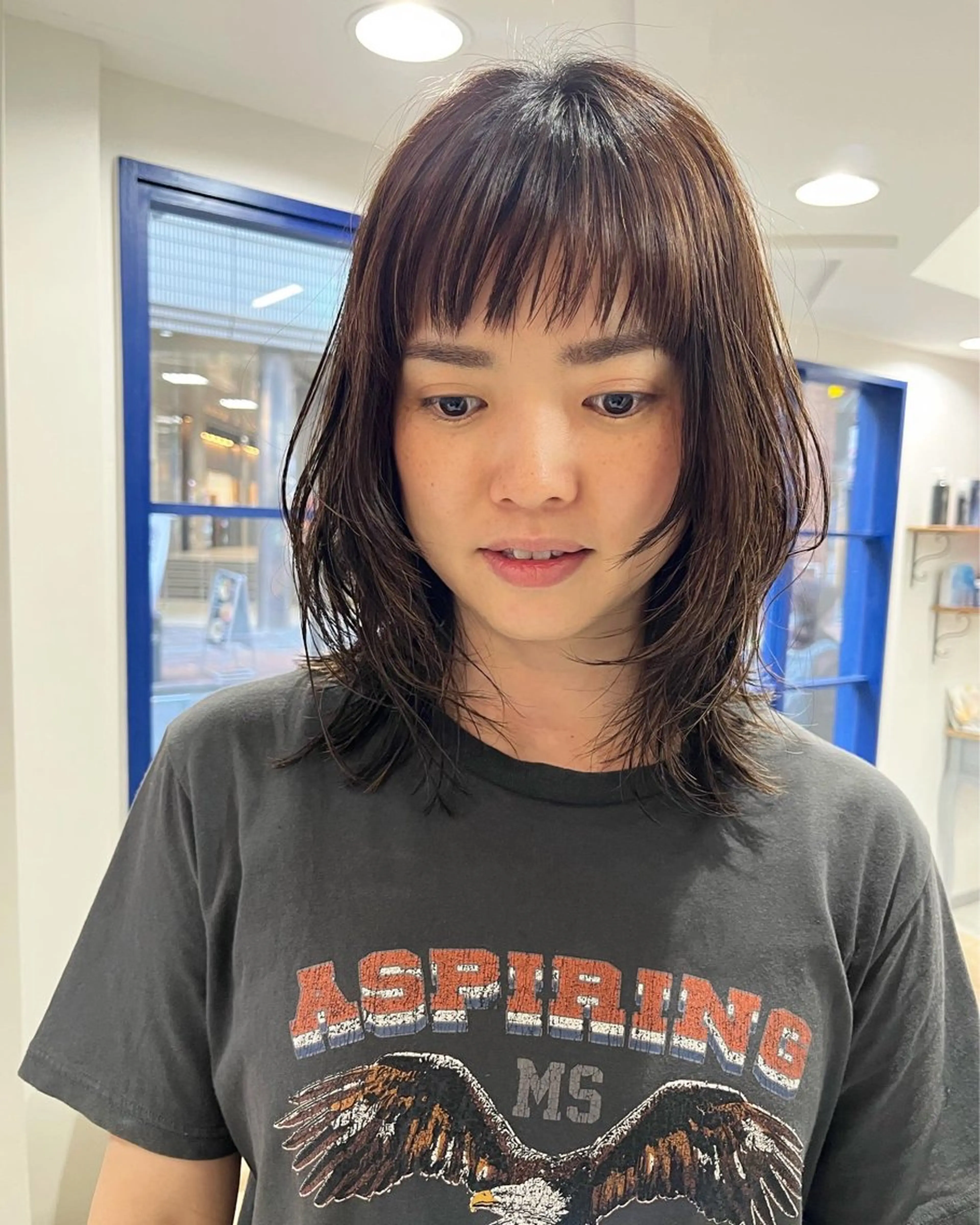 セミロング カラー ニュアンスヘア☆樋口 希世☆のヘアスタイル