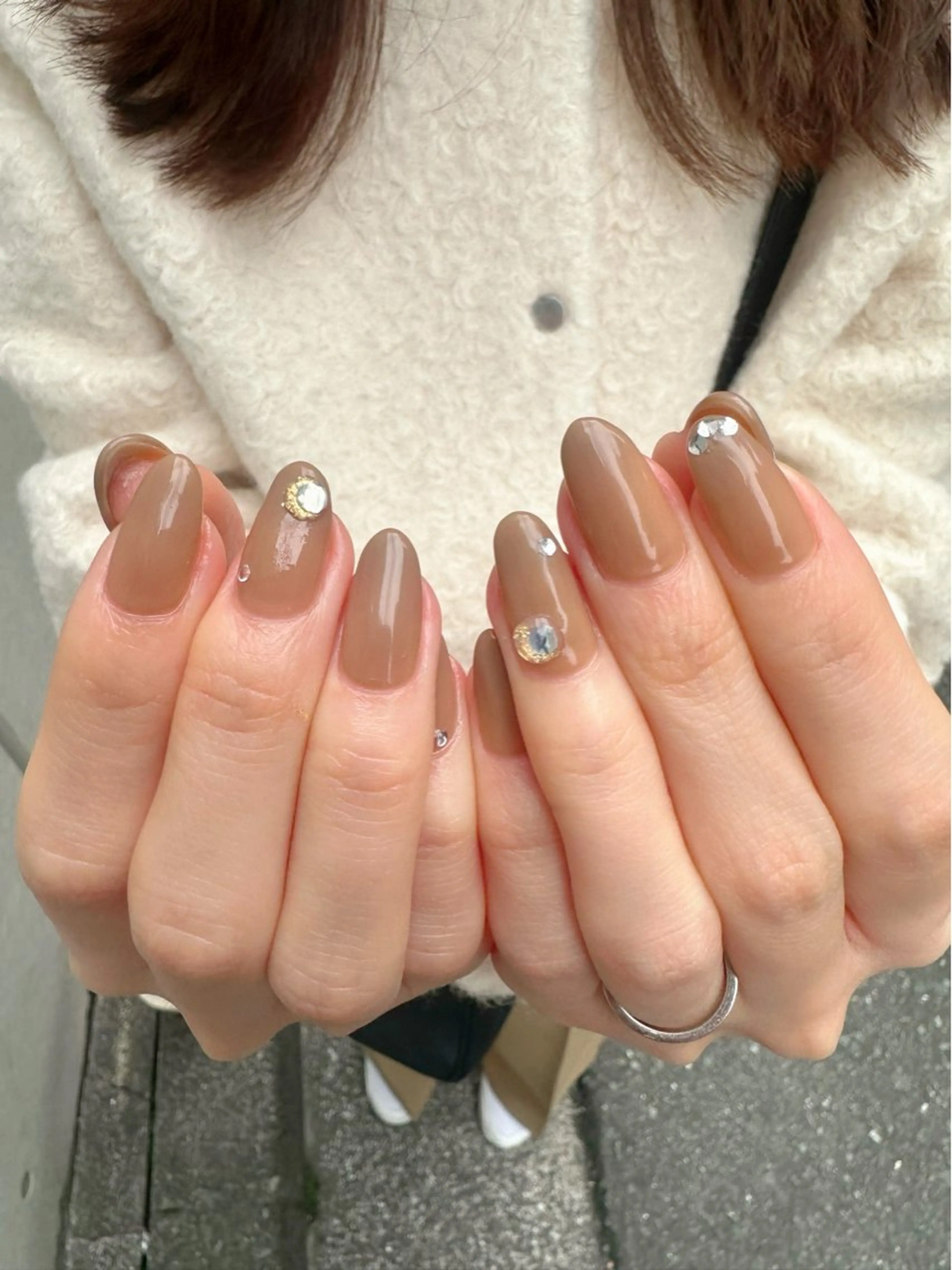 ネイル 氷ネイル・うるうるネイル 韓国ネイル ニュアンスネイル 冬ネイル 🪞KAPE NAIL 🪞のネイルデザイン