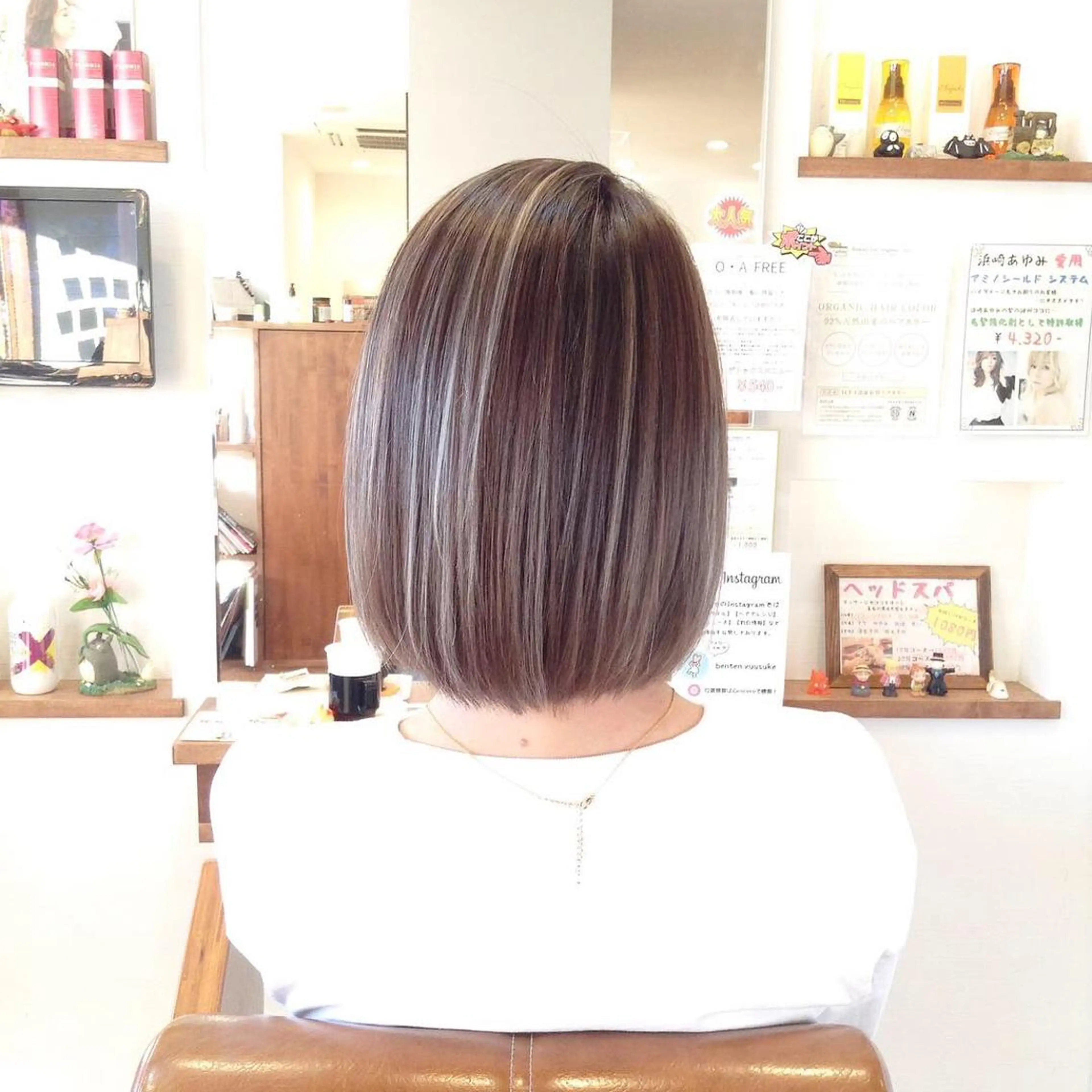 ショート カラー アディクシーカラー ダブルカラー ハイライトカラー イルミナカラー 3Dハイライト カット ヘアカラー トリートメント 辨天 勇介のヘアスタイル