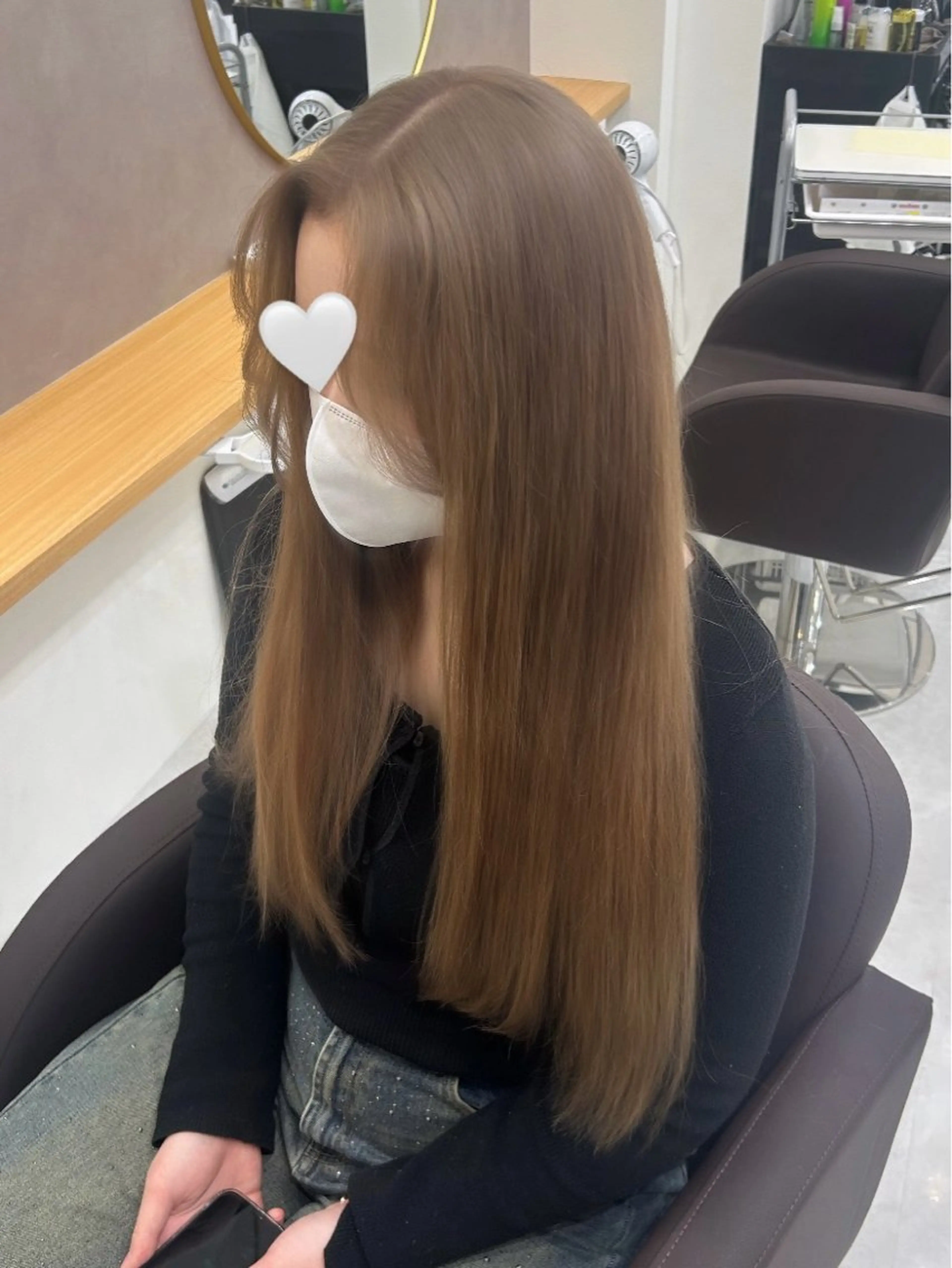 セミロング カラー 横浜美容室/透明感 カラー/レイヤーのヘアスタイル