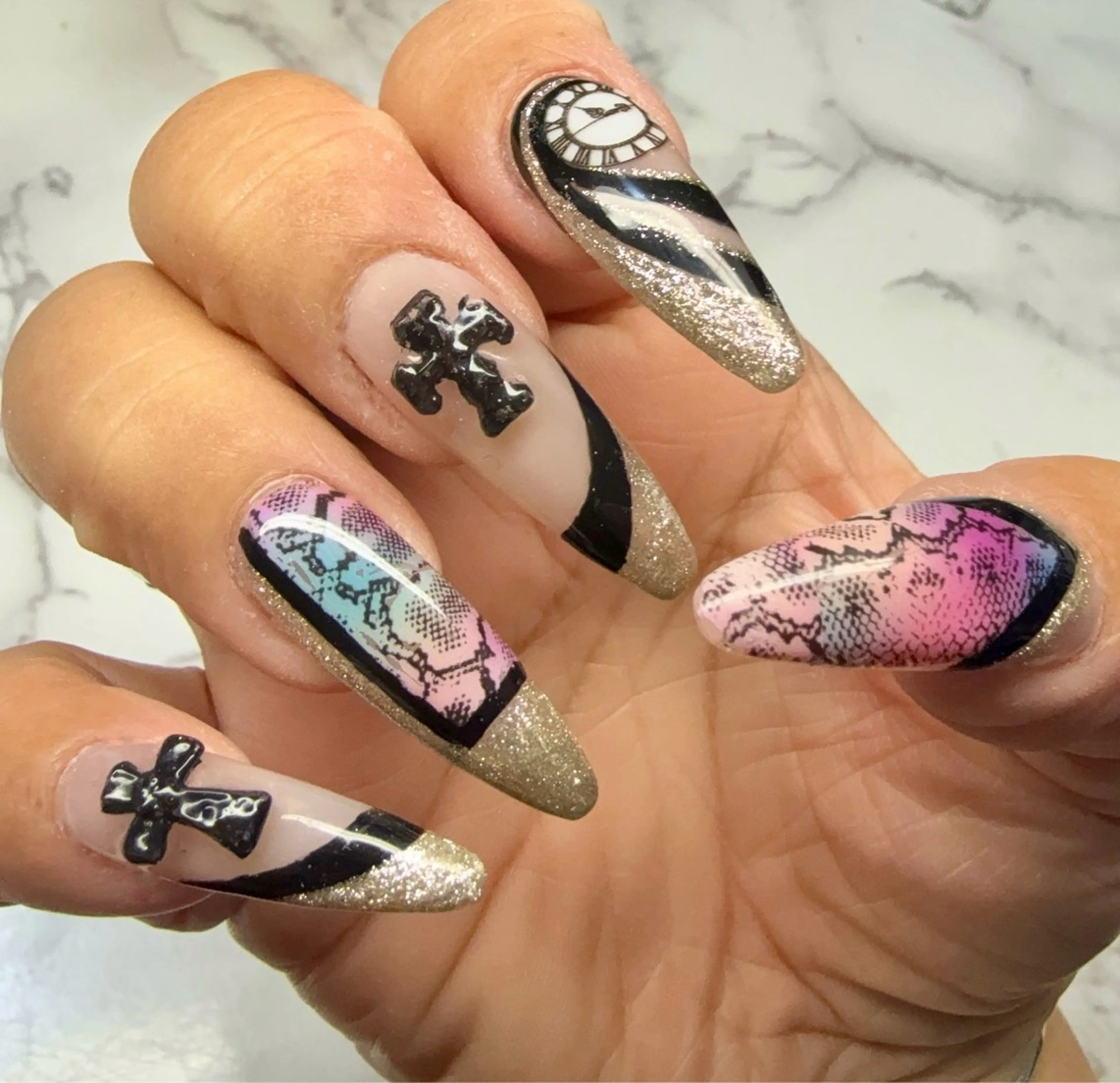 ネイル アートネイル チークネイル フレンチネイル キラキラネイル マグネットネイル Mai’s nailのネイルデザイン