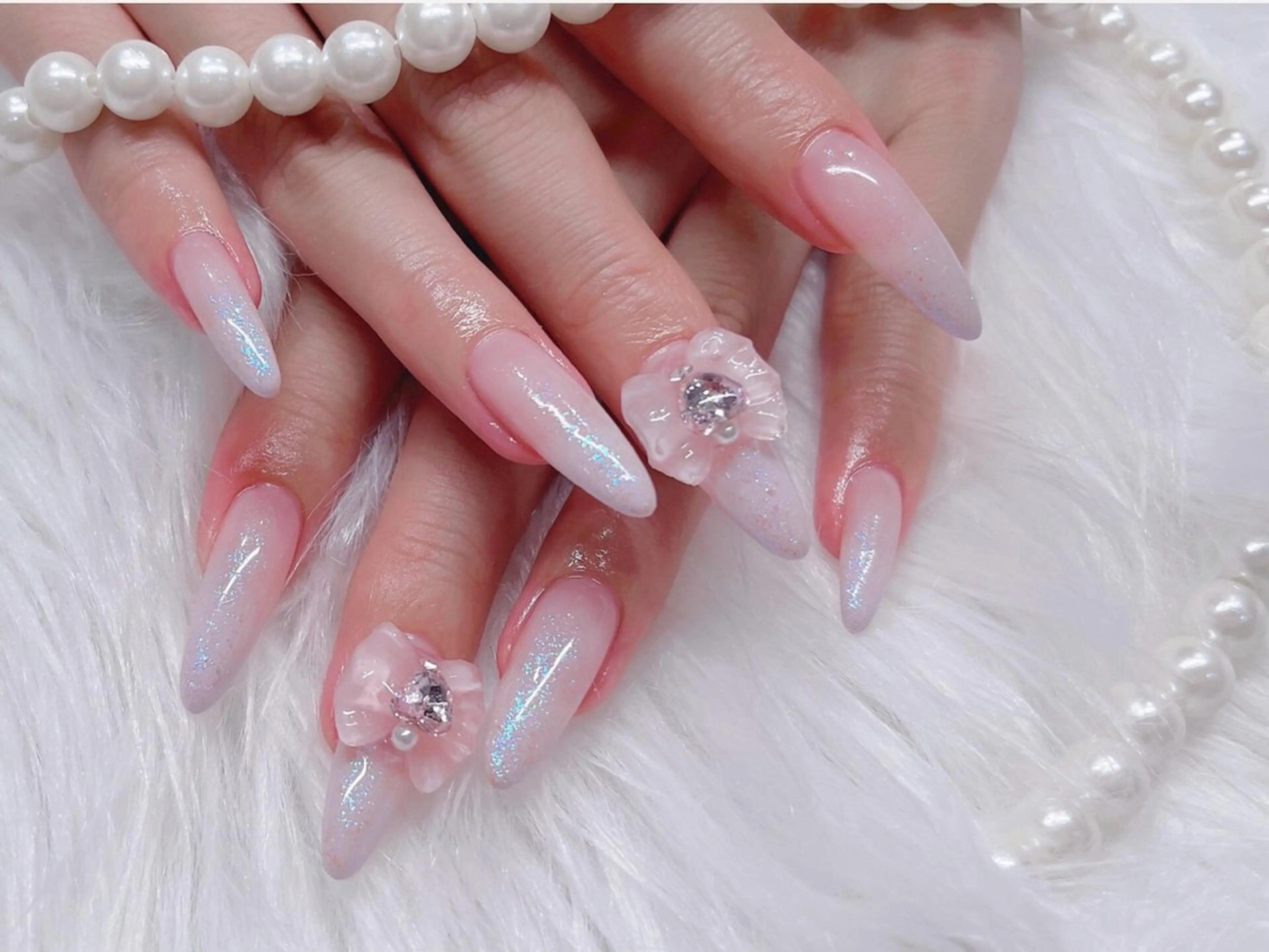 メンズ ネイル アートネイル フレンチネイル ジェルネイル キラキラネイル パラジェル ハンドネイル Bloom スカルプ専門店のネイルデザイン