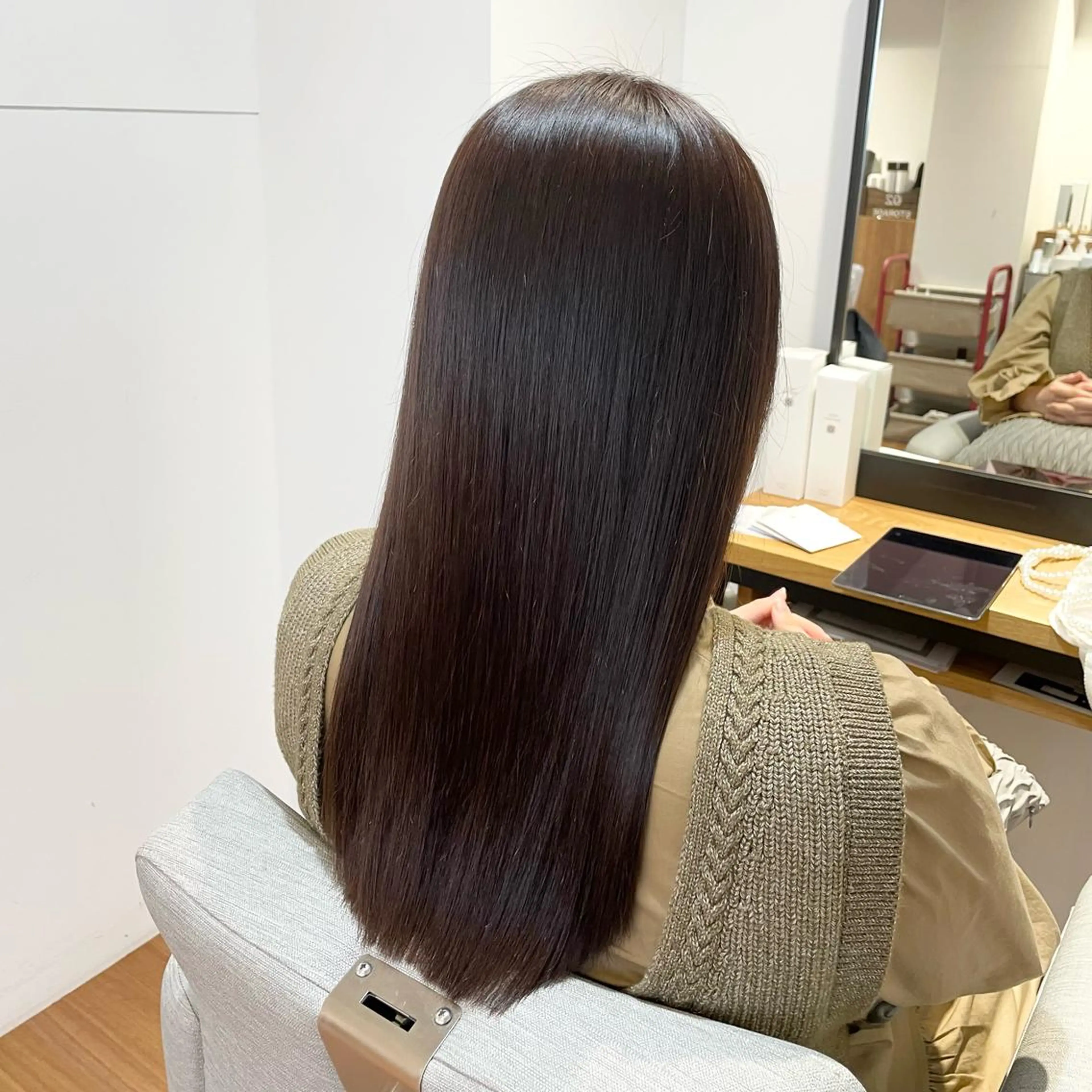 《髪質改善》カット+質感再整カラー+髪質改善リッチトリートメント+バブルエステ+プチスパの写真