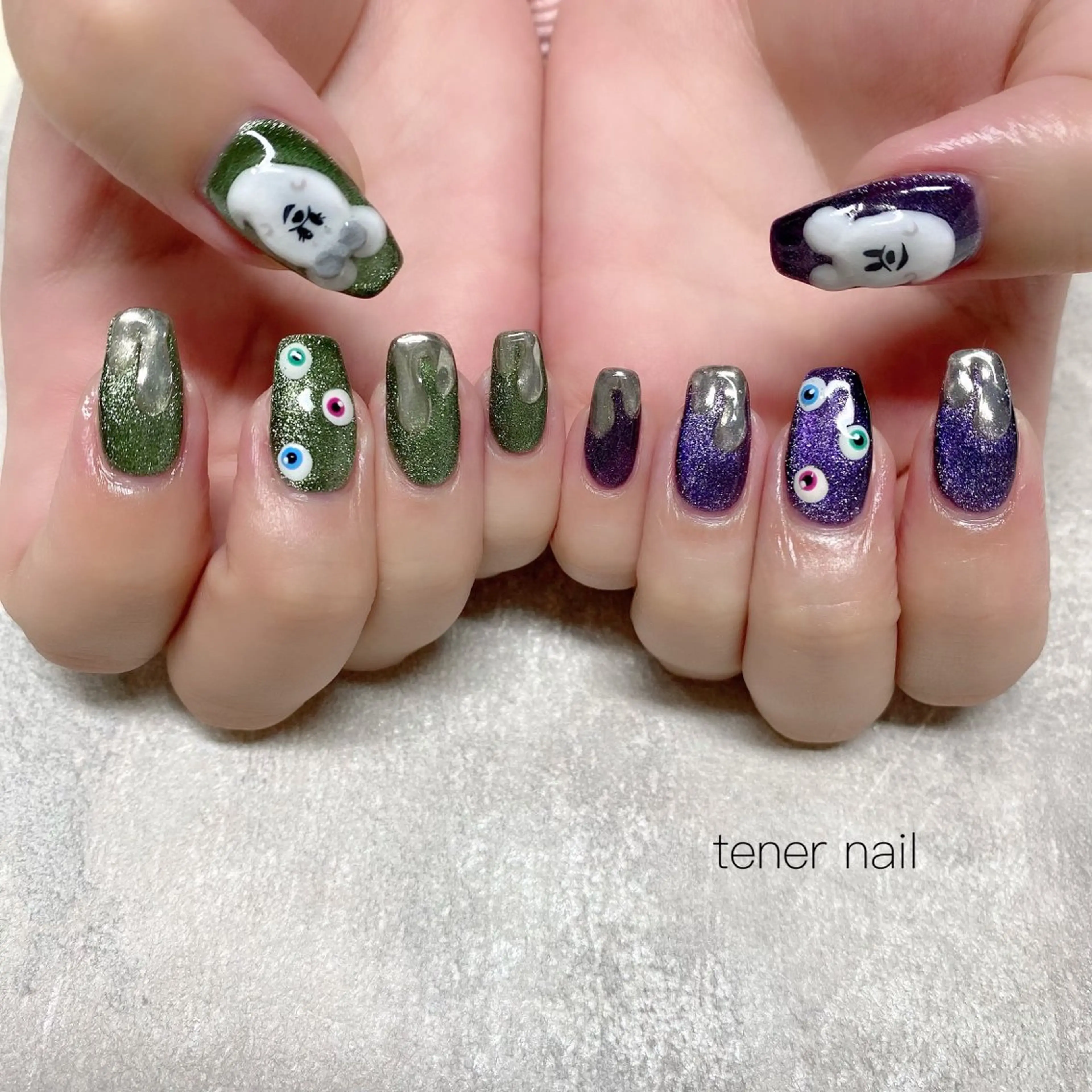 ネイル ハロウィン ハンドネイル テネルネイル tener nailのネイルデザイン