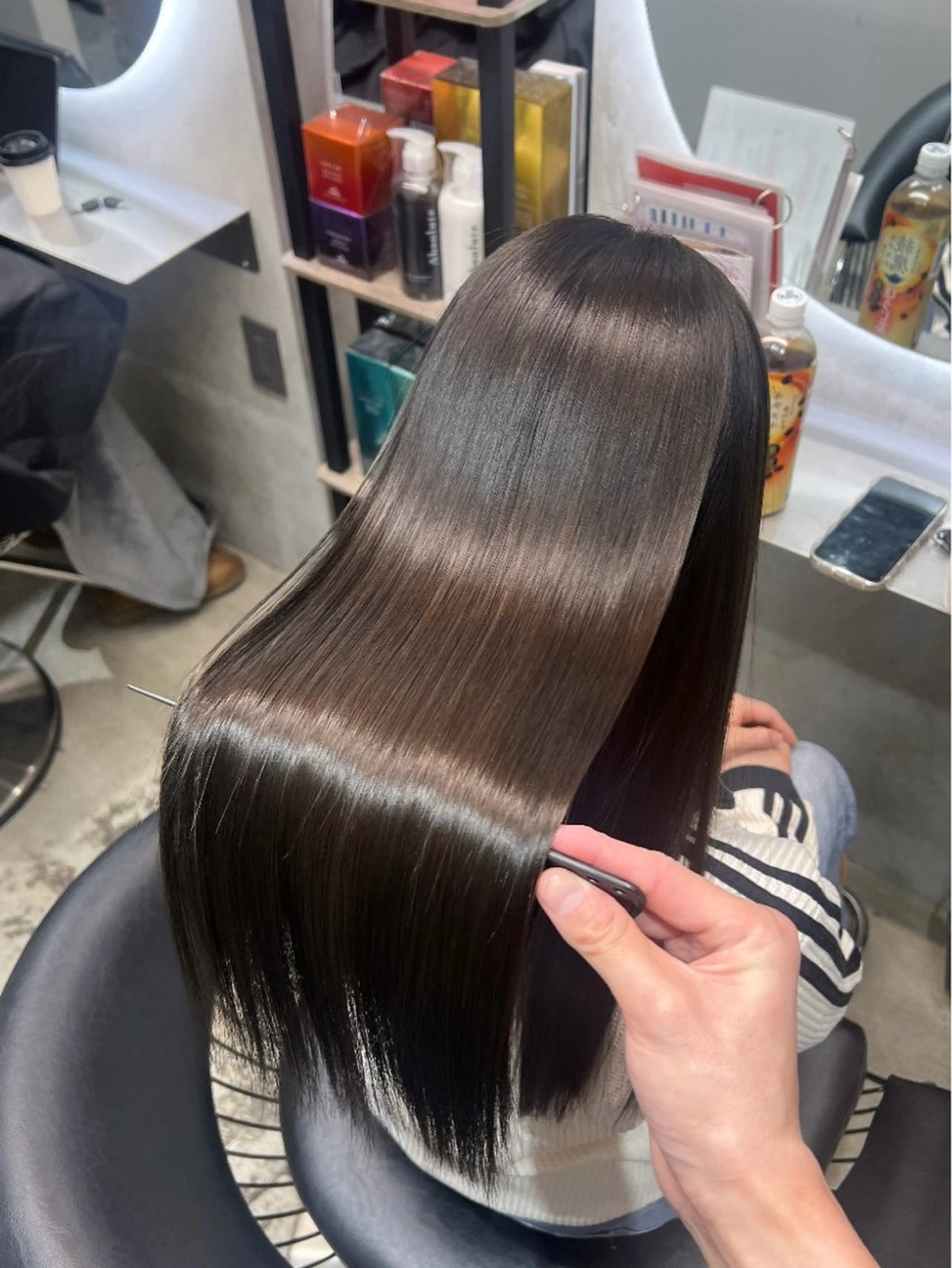 ロング カラー カット ヘアカラー トリートメント etora 渋谷所属・ワンホン×韓国/ 髪質改善/itaruのヘアスタイル