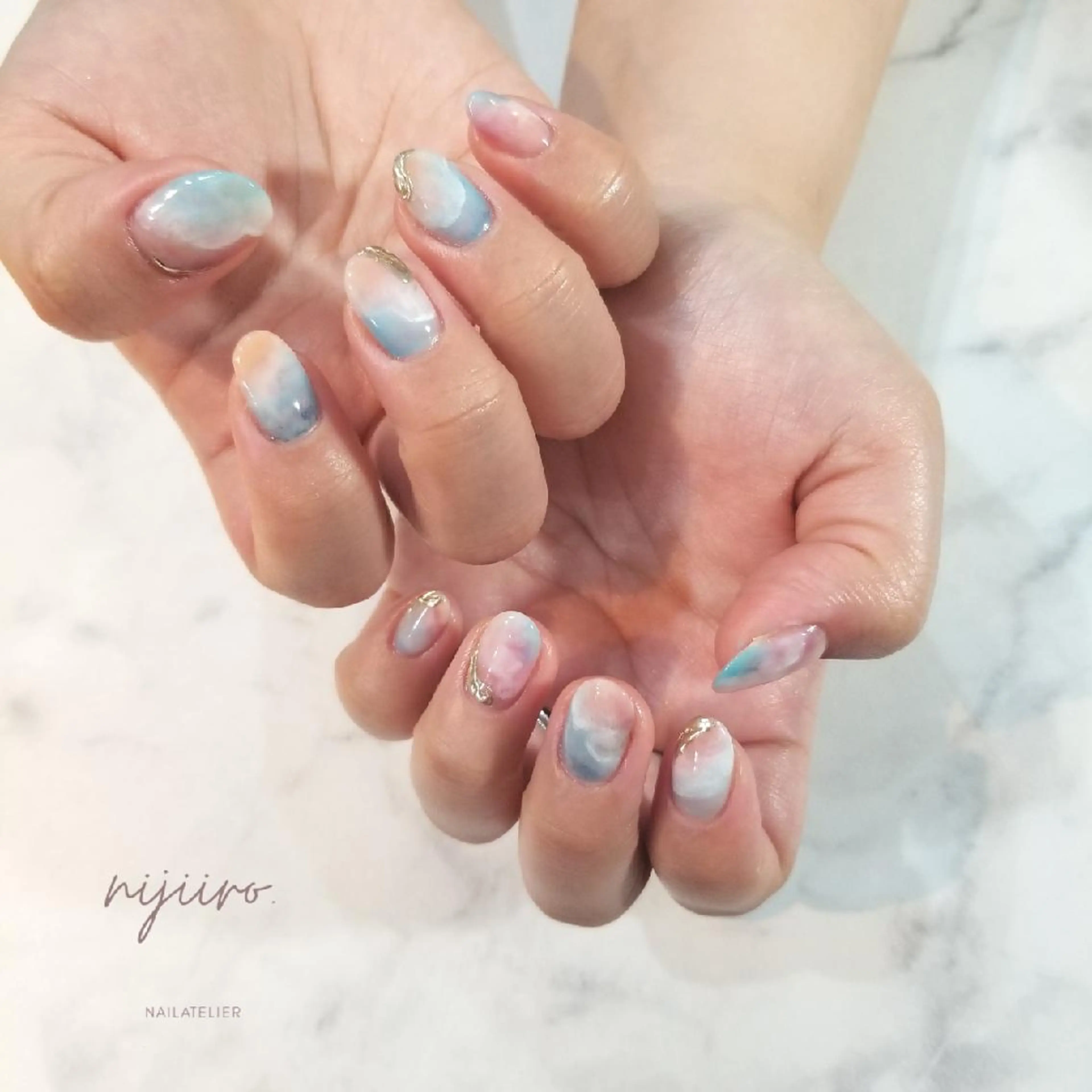 ネイル ニュアンスネイル ハンドネイル nijiiro🌈 サトウのネイルデザイン