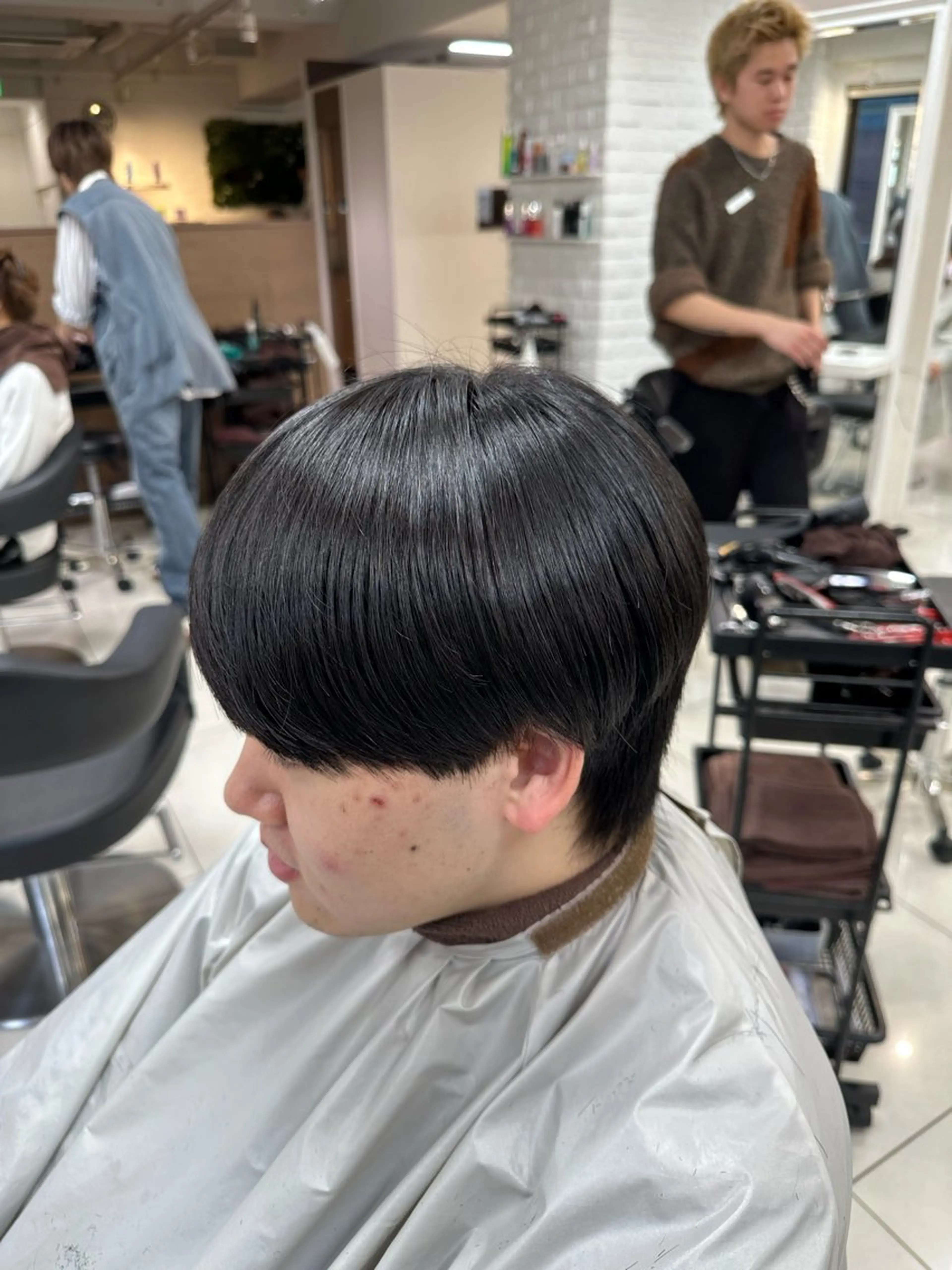 【ご新規様限定】曲がる縮毛矯正💎メンズカット＋Rストレート＋トリートメント ［施術時間180分］メンズカットの写真