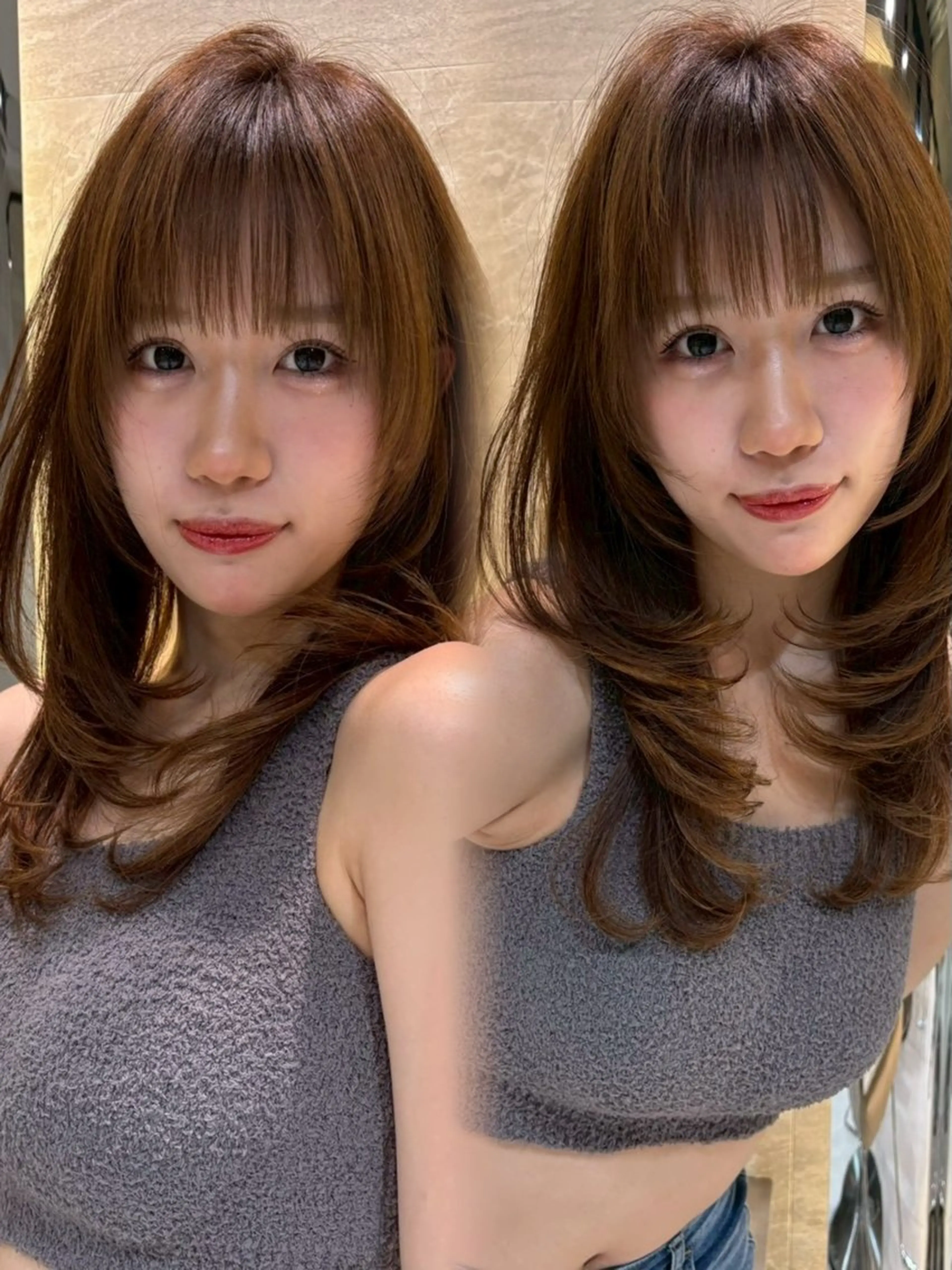 ロング HINA 仙台/ レイヤー/縮毛矯正のヘアスタイル