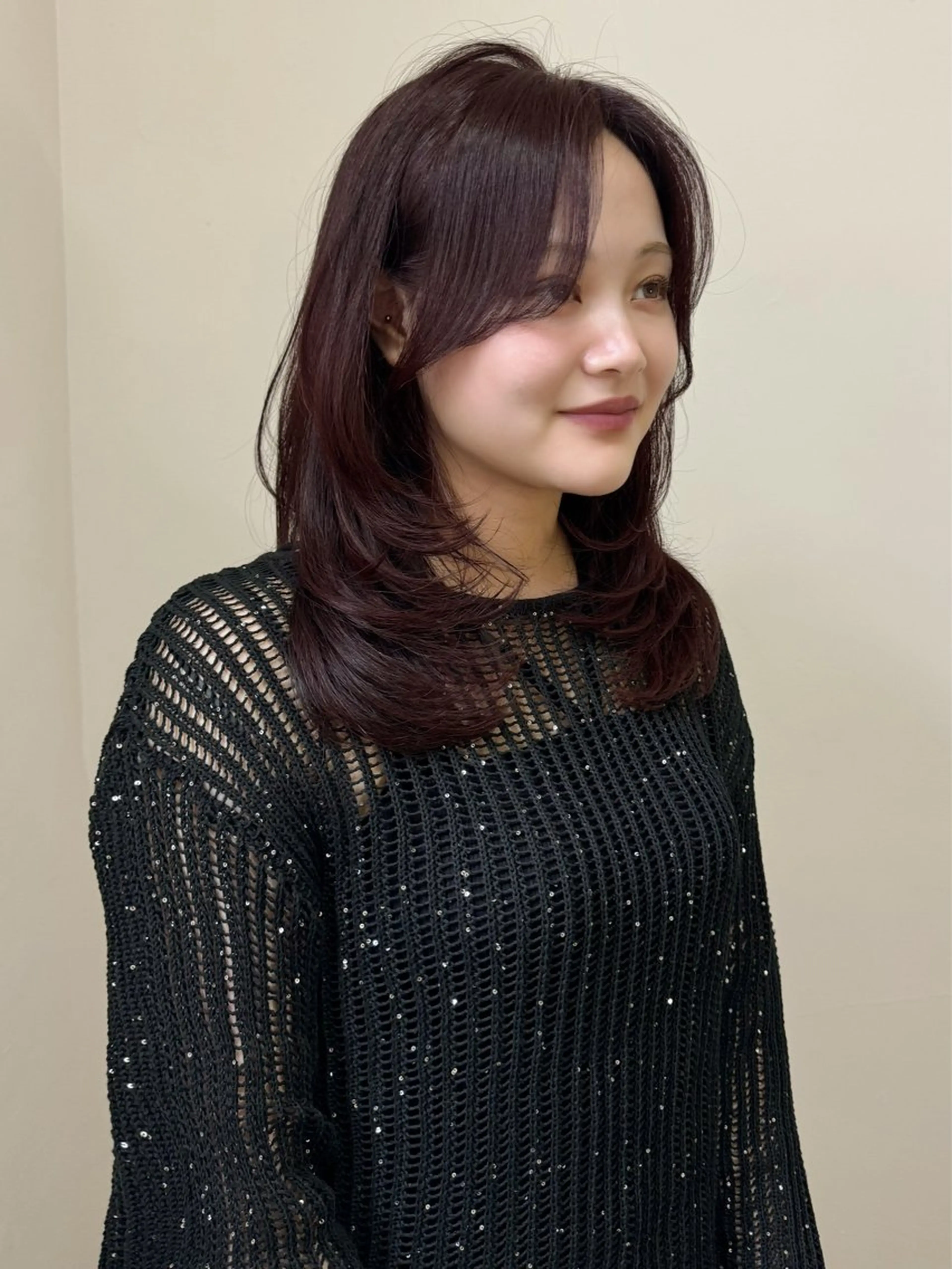 ミディアム カット ヘアカラー nonel.所属・透明感🍨レイヤー ヘアセット/miyuのヘアスタイル