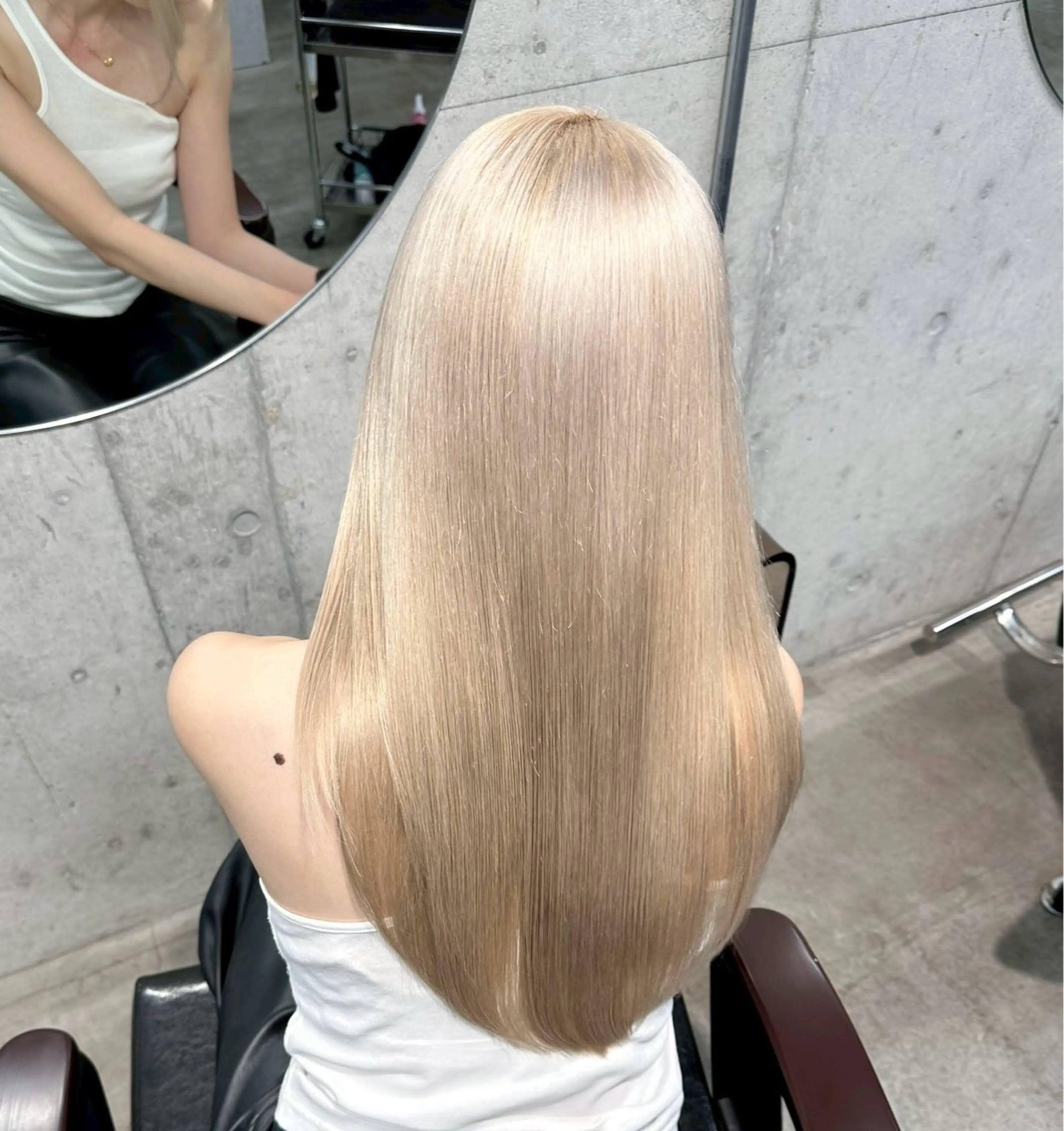ロング カラー カット トリートメント フジマ ハルナのヘアスタイル