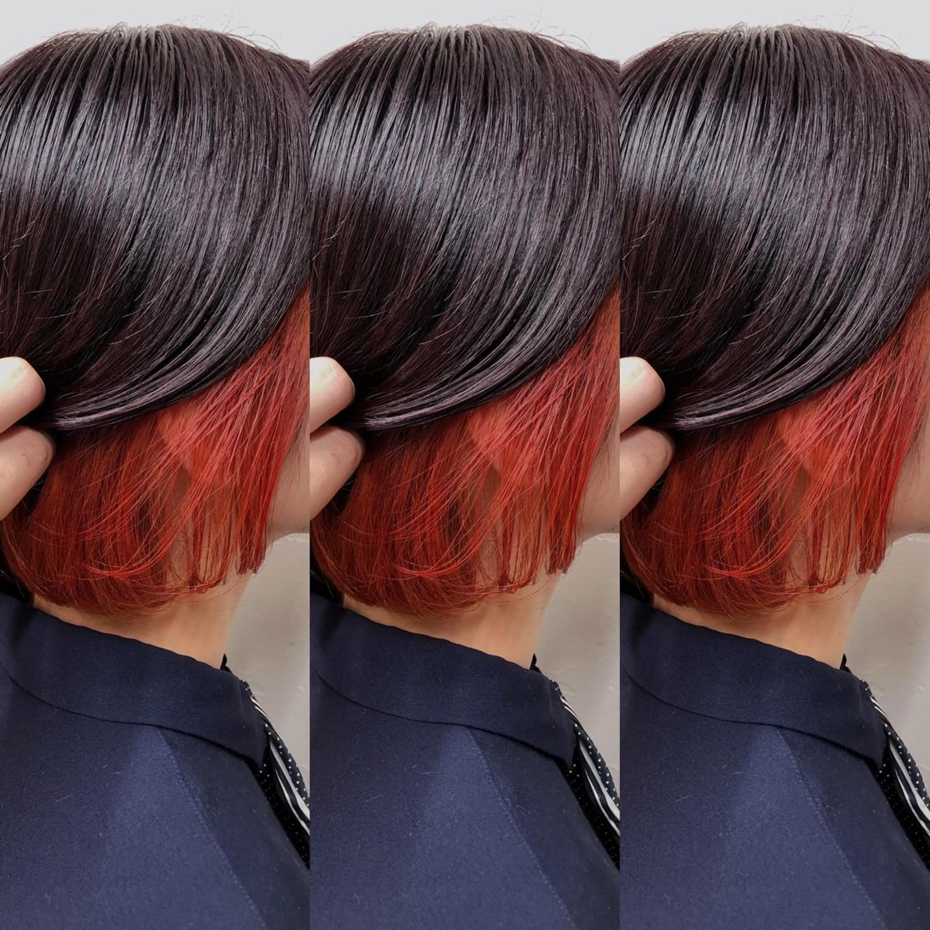 ショート カラー インナーカラー 髪質改善/レイヤー ストウシンゴのヘアスタイル