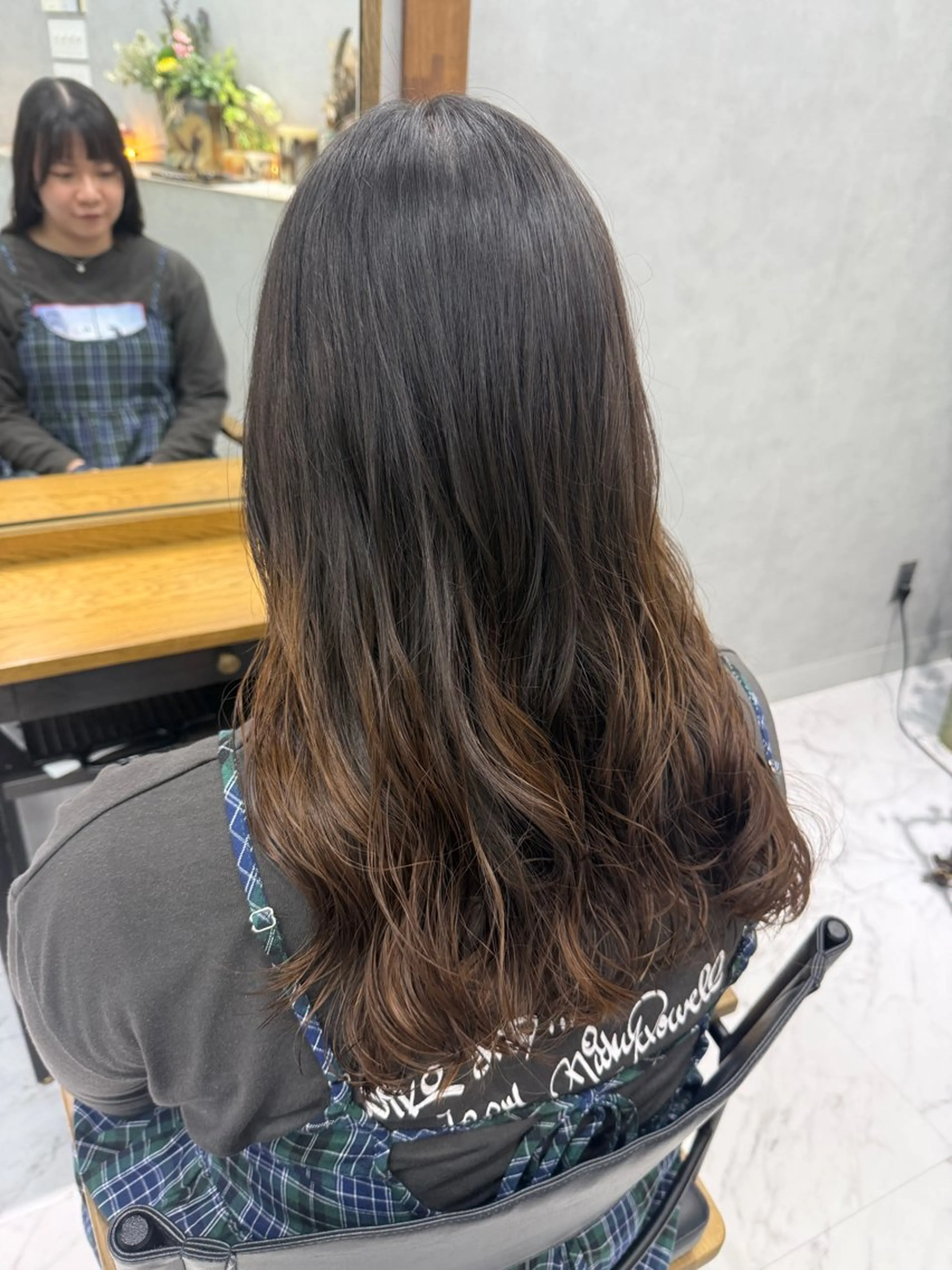 セミロング パーマ パーマ 透明感カラー/パーマ 🌀アオノのヘアスタイル