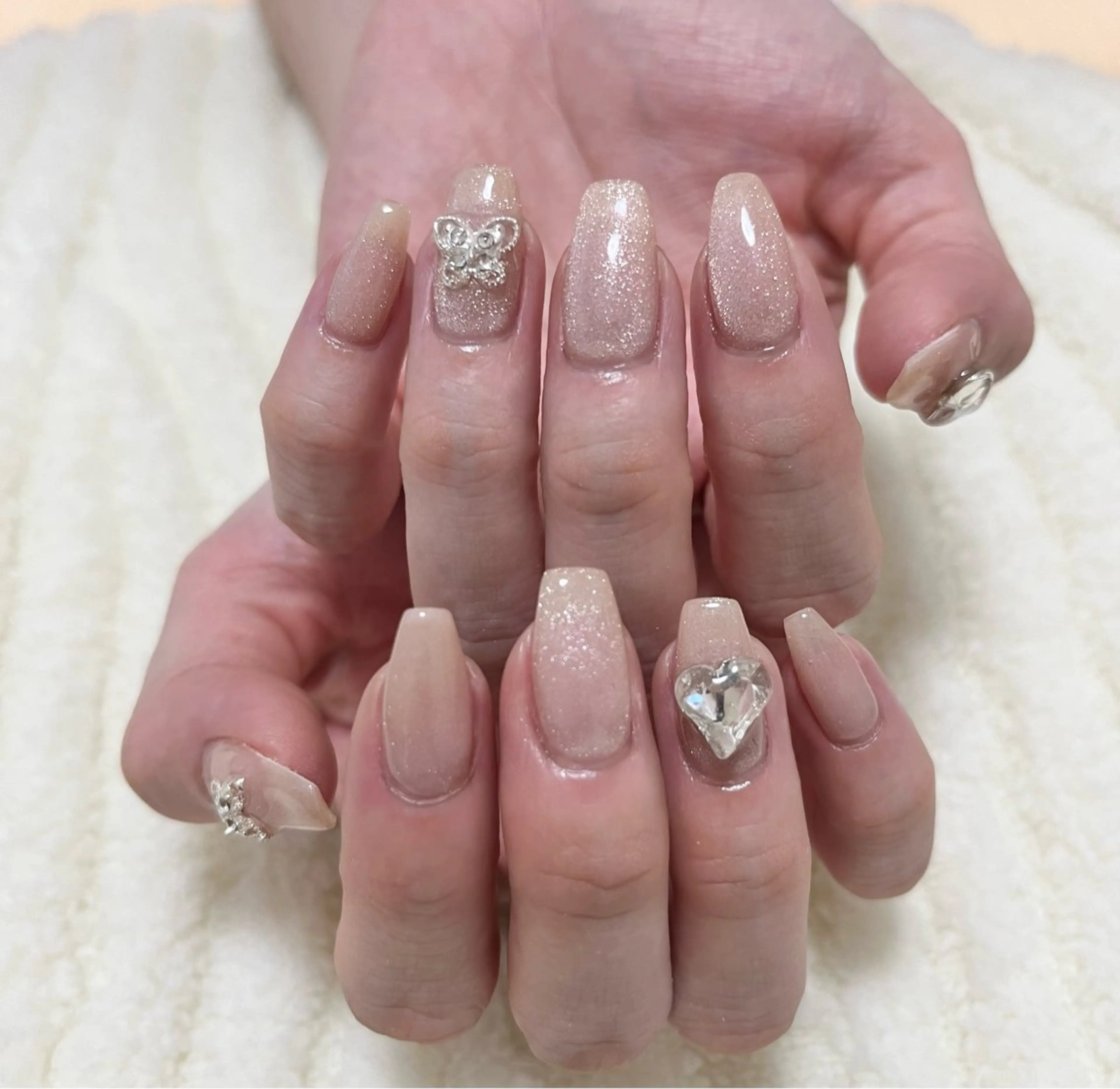 ネイル マグネットネイル ワンカラーネイル ハンドネイル わたなべ さやかのネイルデザイン