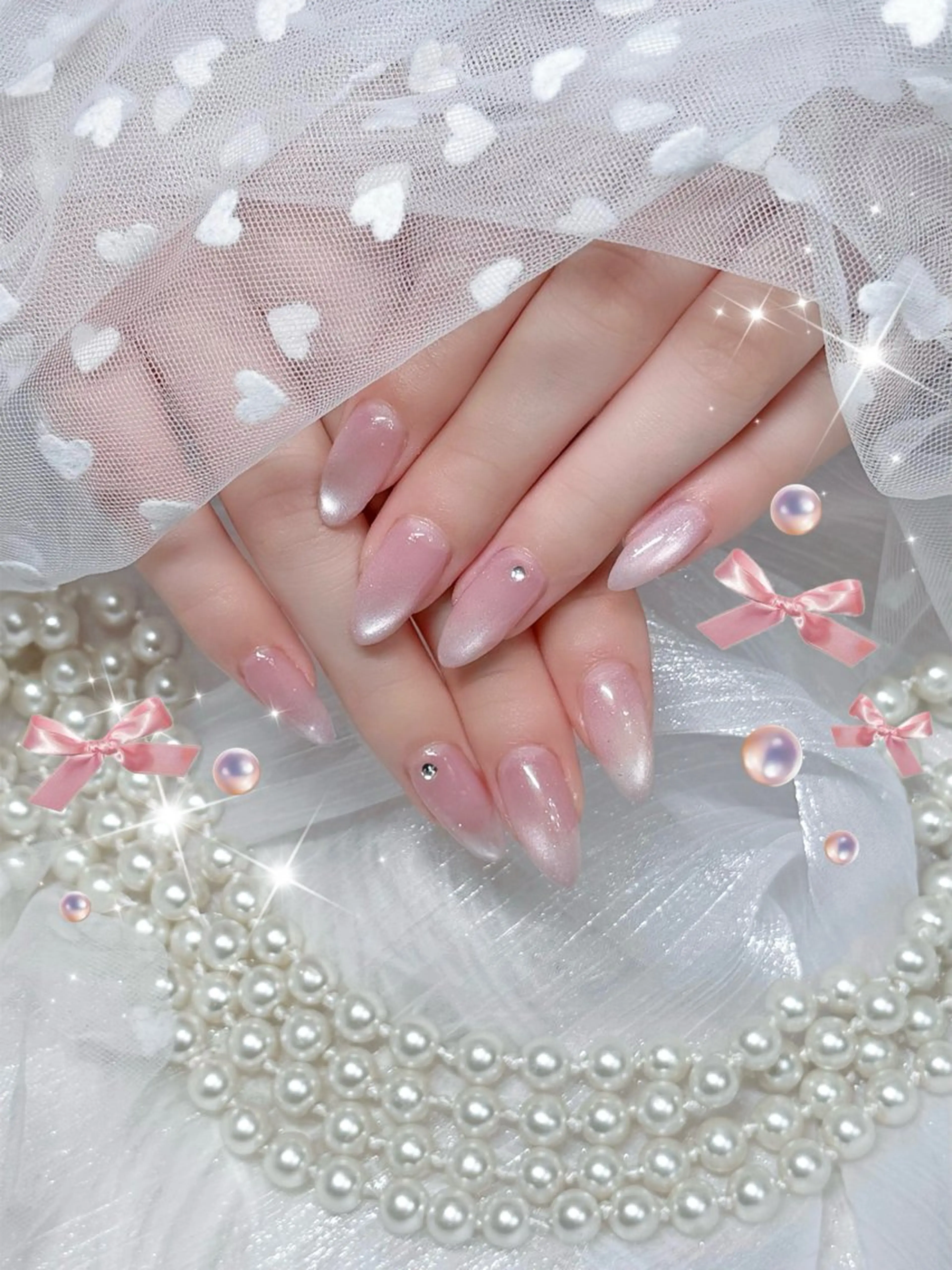 ネイル ハンドネイル ✩.*🎀 aoi🎀のネイルデザイン