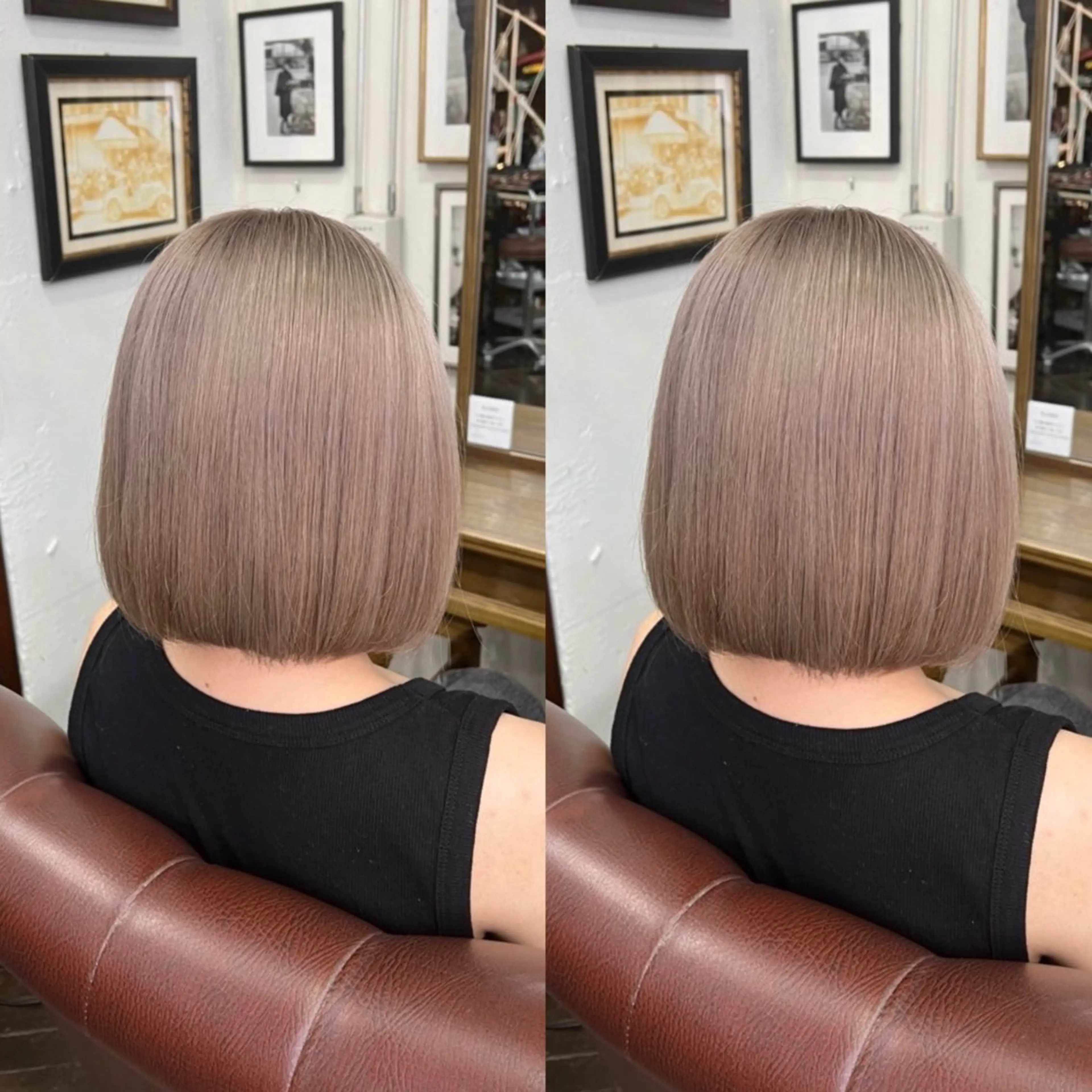 ショート カラー ベージュカラー ホワイトベージュ カット ヘアカラー トリートメント 💎ハイトーン/艶 カラー モエカ💎のヘアスタイル