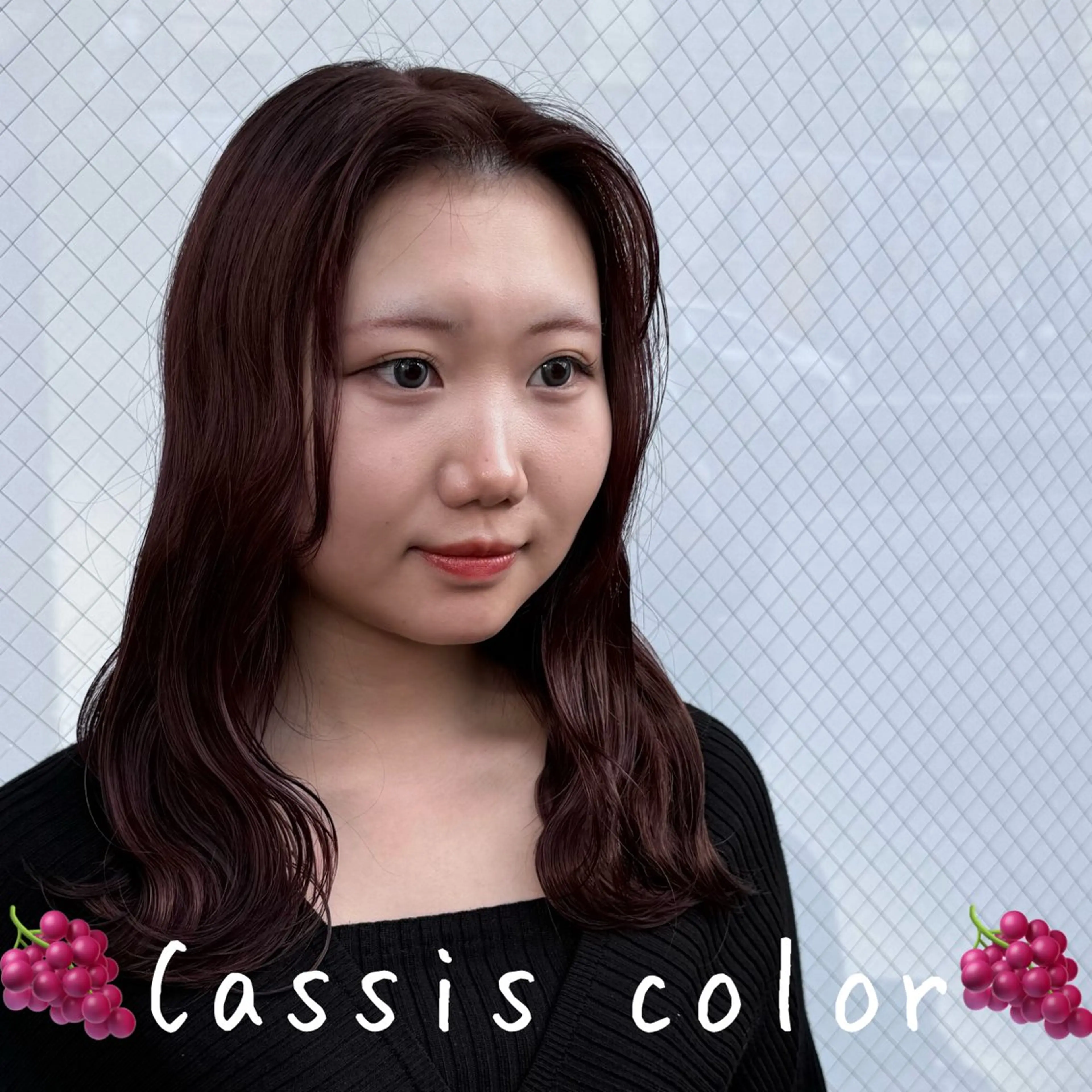 セミロング カラー カット ヘアカラー トリートメント ★韓国トレンドカット ★むなかたももかのヘアスタイル