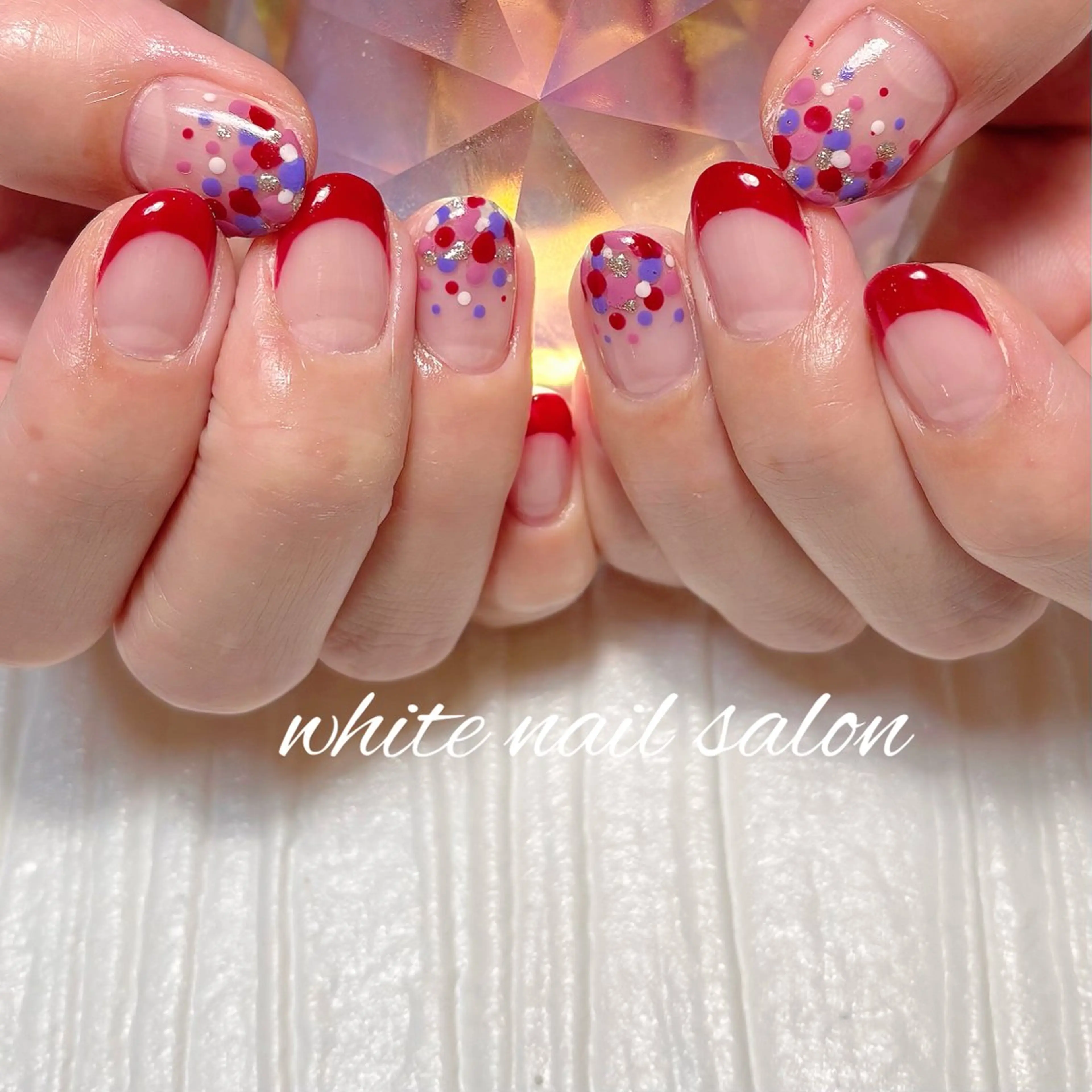 ネイル フットネイル ラメ(グリッター) ハンドネイル white nail salonのネイルデザイン