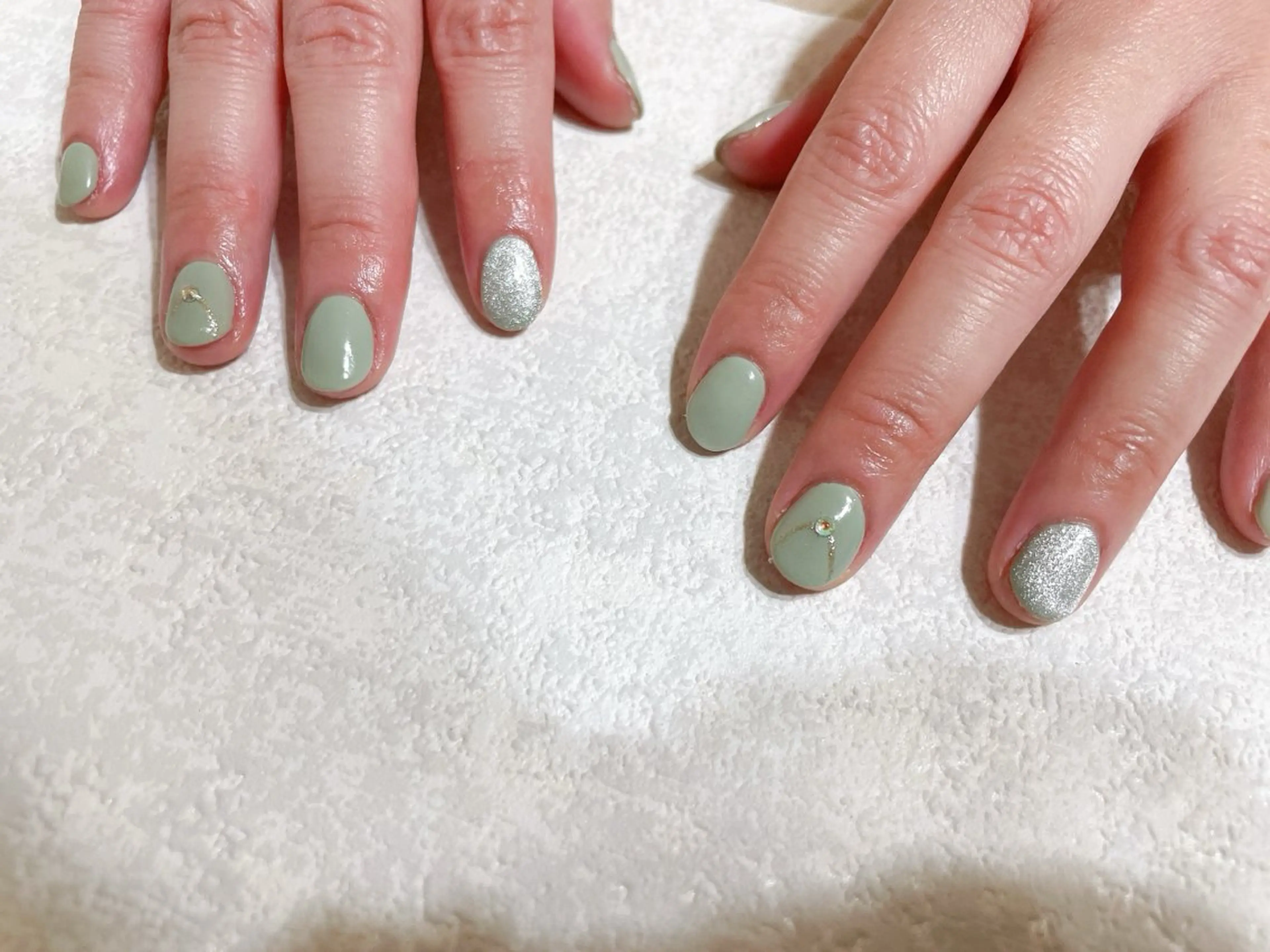 ネイル ジェルネイル 韓国ネイル パラジェル シンプルネイル 春ネイル kikinail 溝の口のネイルデザイン