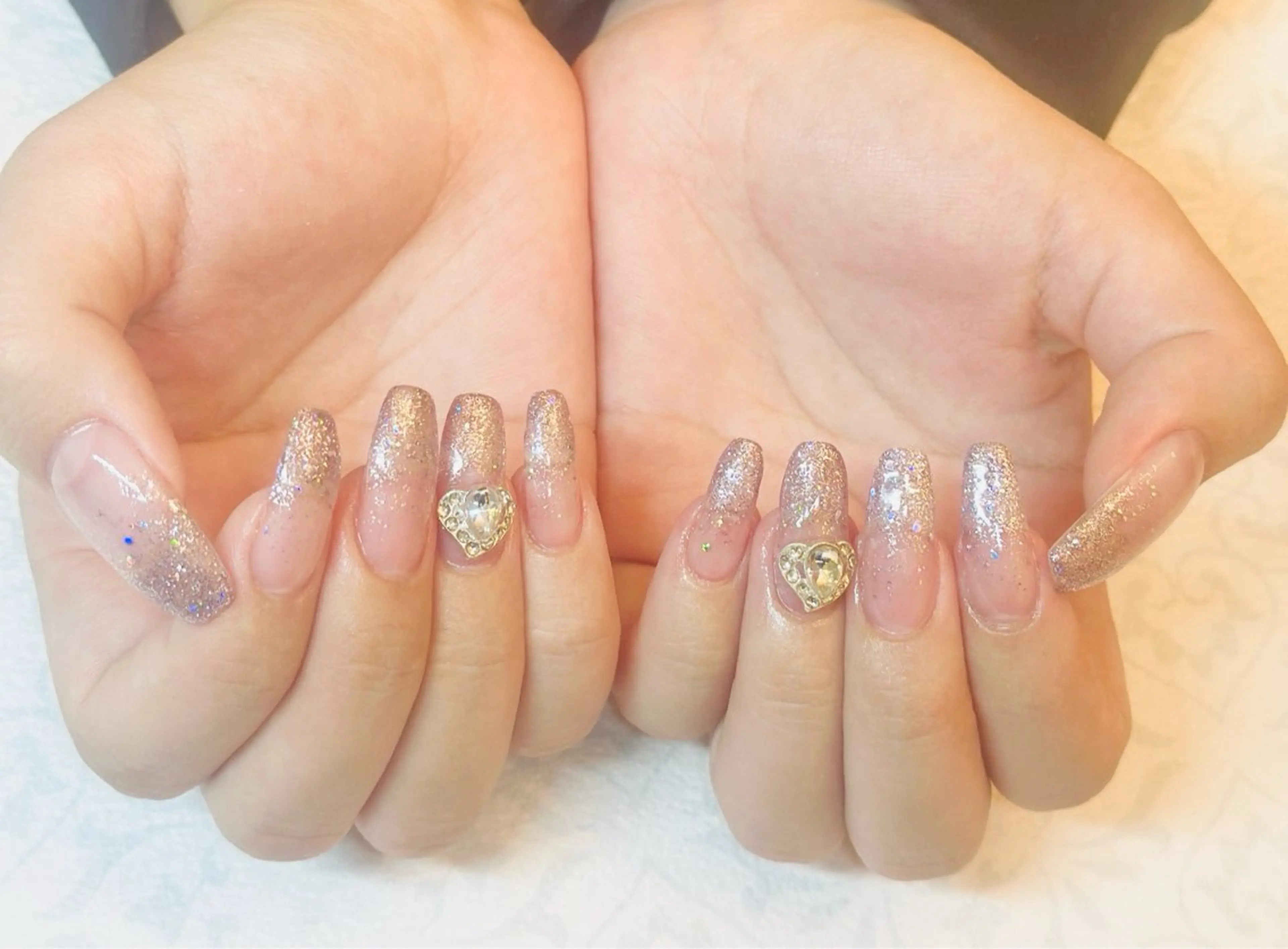 ネイル ハート ハンドネイル Reauty NailSalonのネイルデザイン