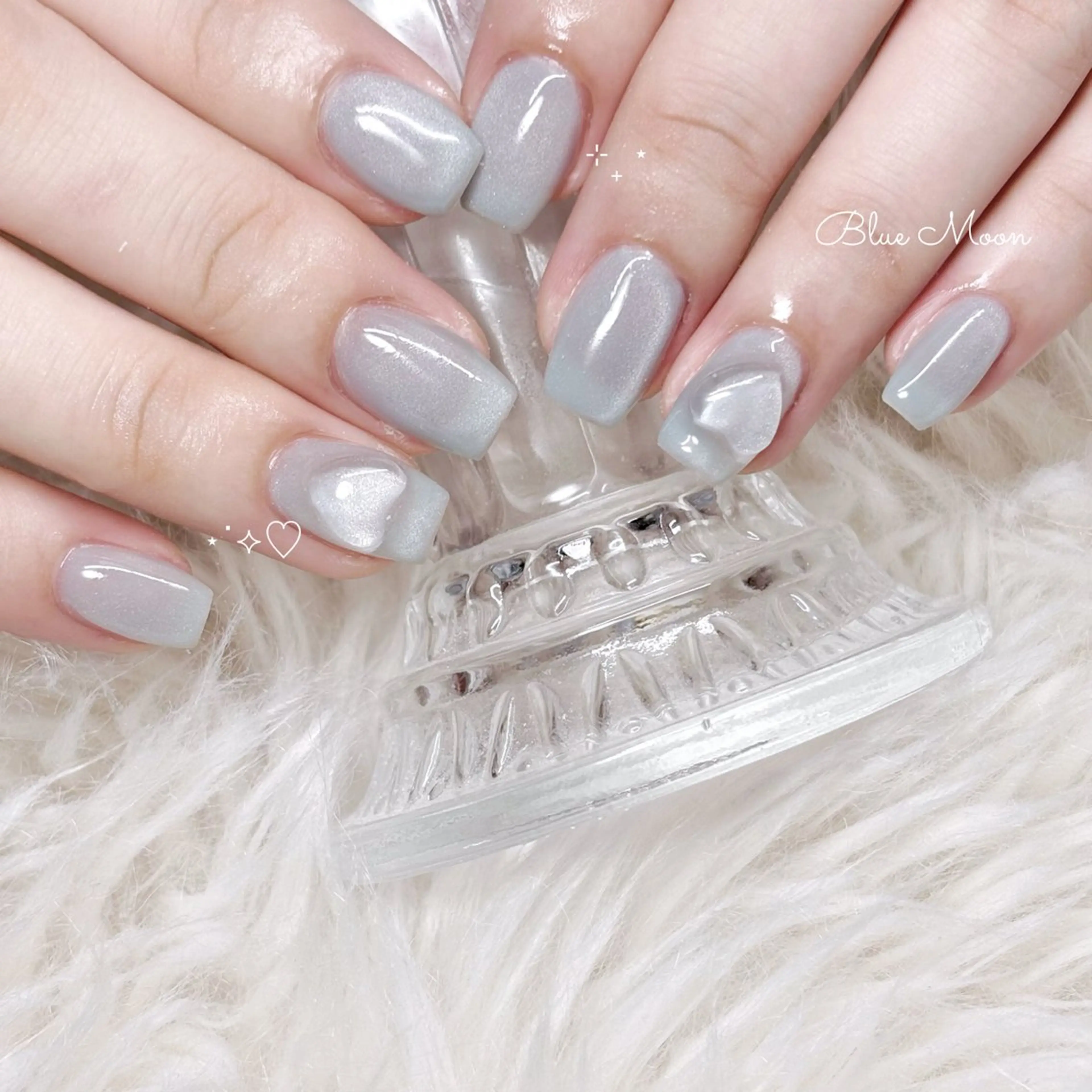 ネイル ハート ハンドネイル フットネイル nail salon Blue Moonのネイルデザイン