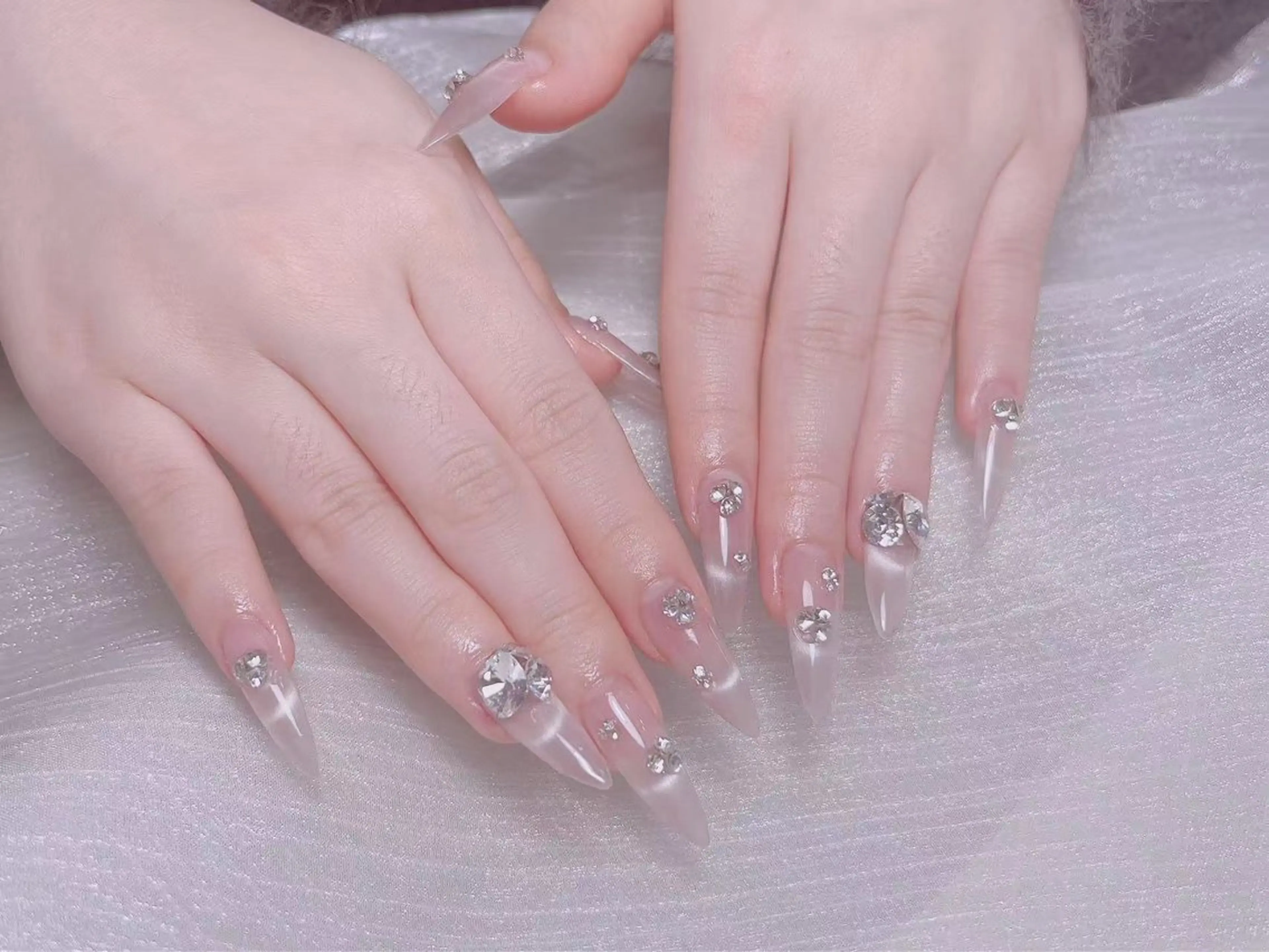 💖【チップ長さだし】🌸150分持ち込み10本+パーツつけ放題❣️ソフトジェルオフ込みの写真