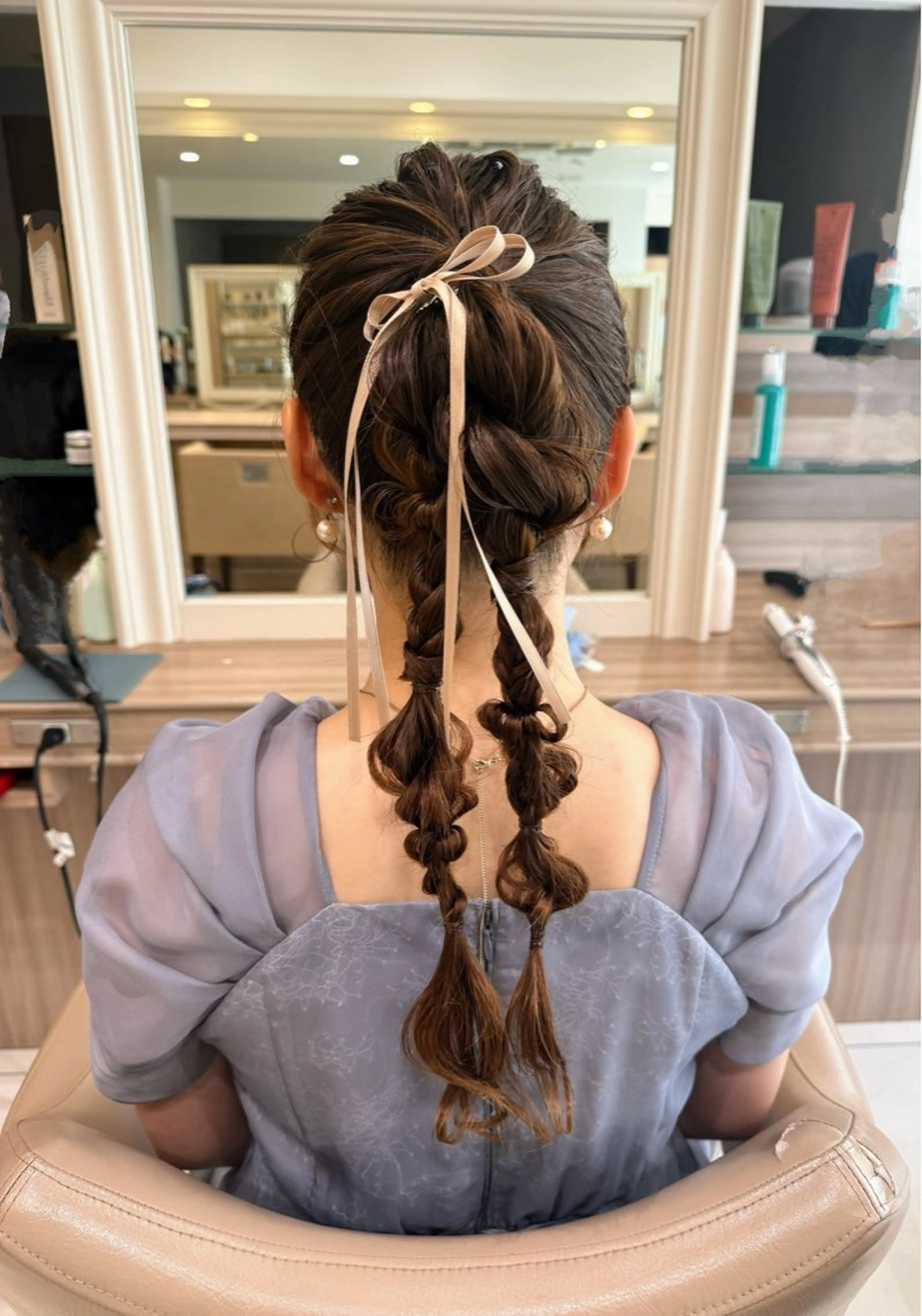 ロング ヘアアレンジ ヘアセット 韓国ヘアメイク🎀/ 縮毛矯正✨山本媛香のヘアスタイル