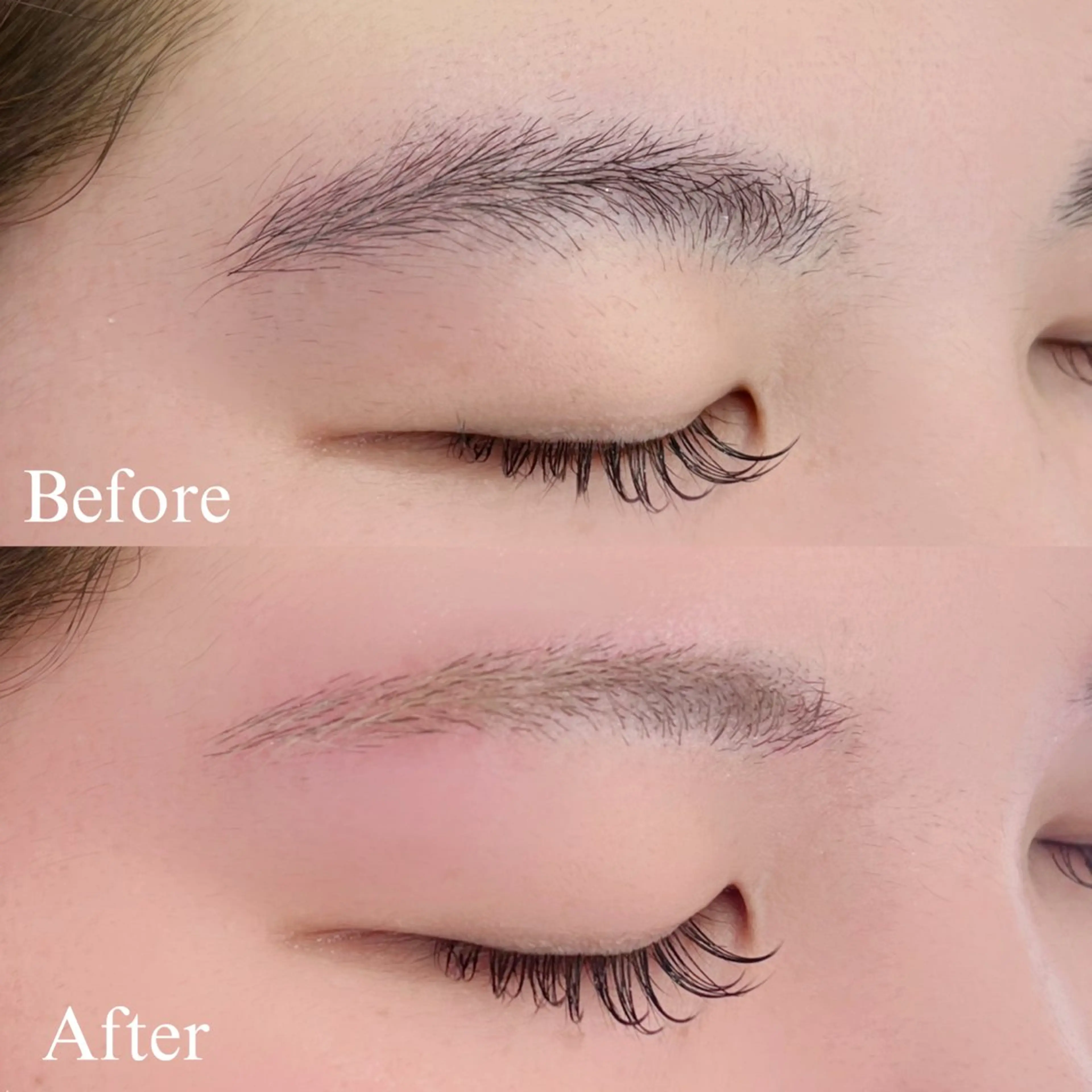 【眉を薄くしたい方向け🌟】間引き(毛量調整)＋眉ワックス+眉メイクアドバイス🌻¥4,080の写真