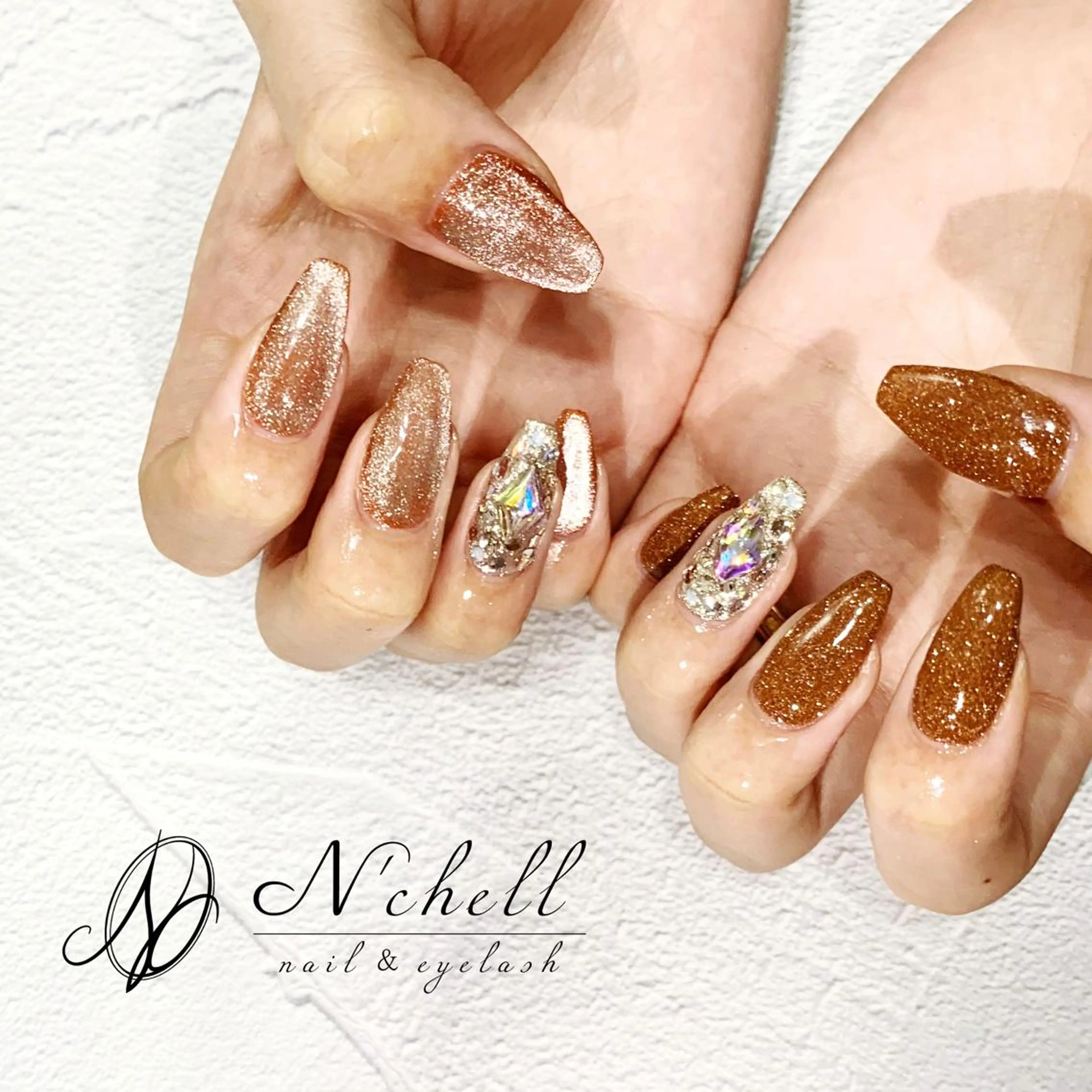 ネイル フラッシュネイル マグネットネイル Nailist Minekiのネイルデザイン