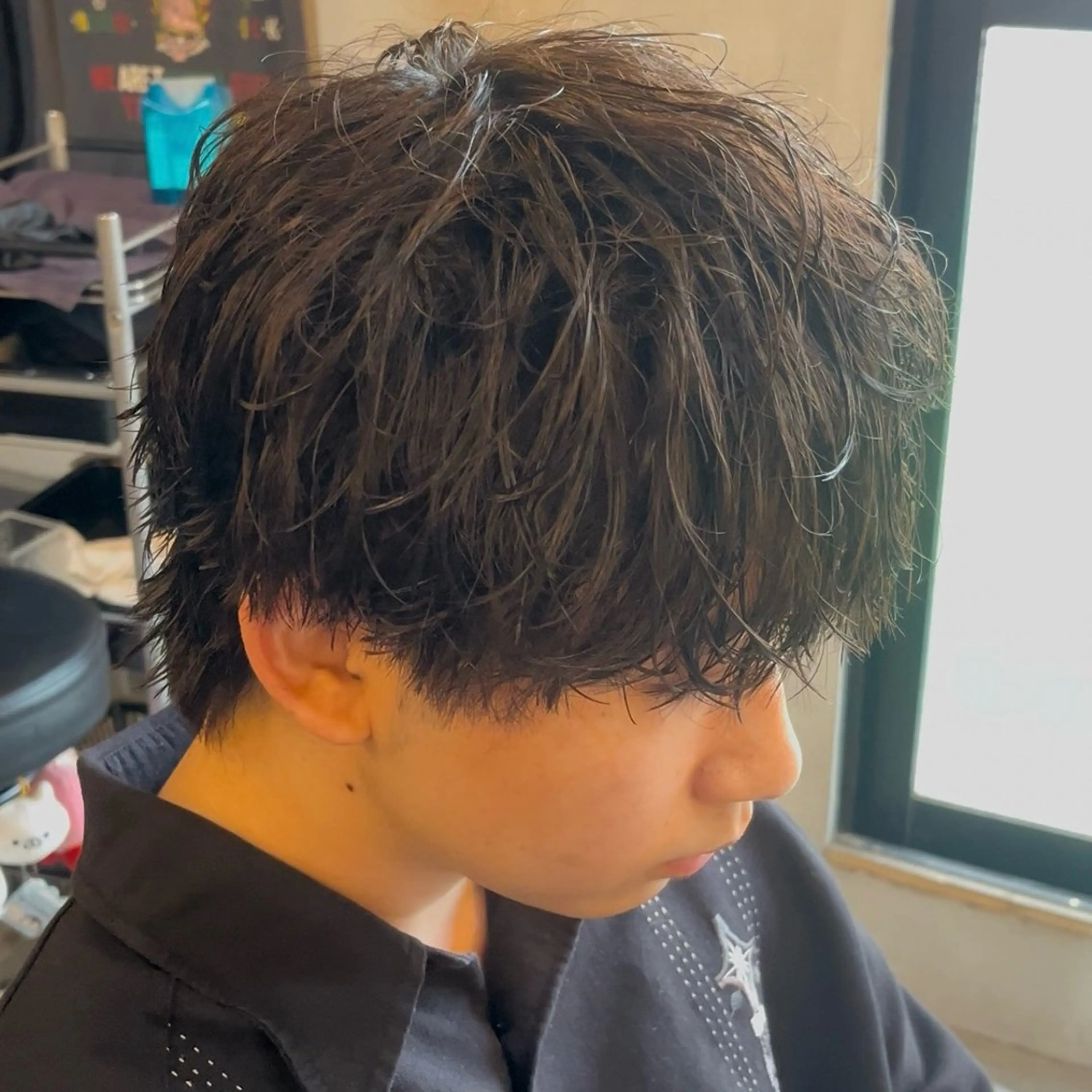 パーマ メンズ カット パーマ シャドウ/縮毛矯正 メンズカット/みのるのヘアスタイル