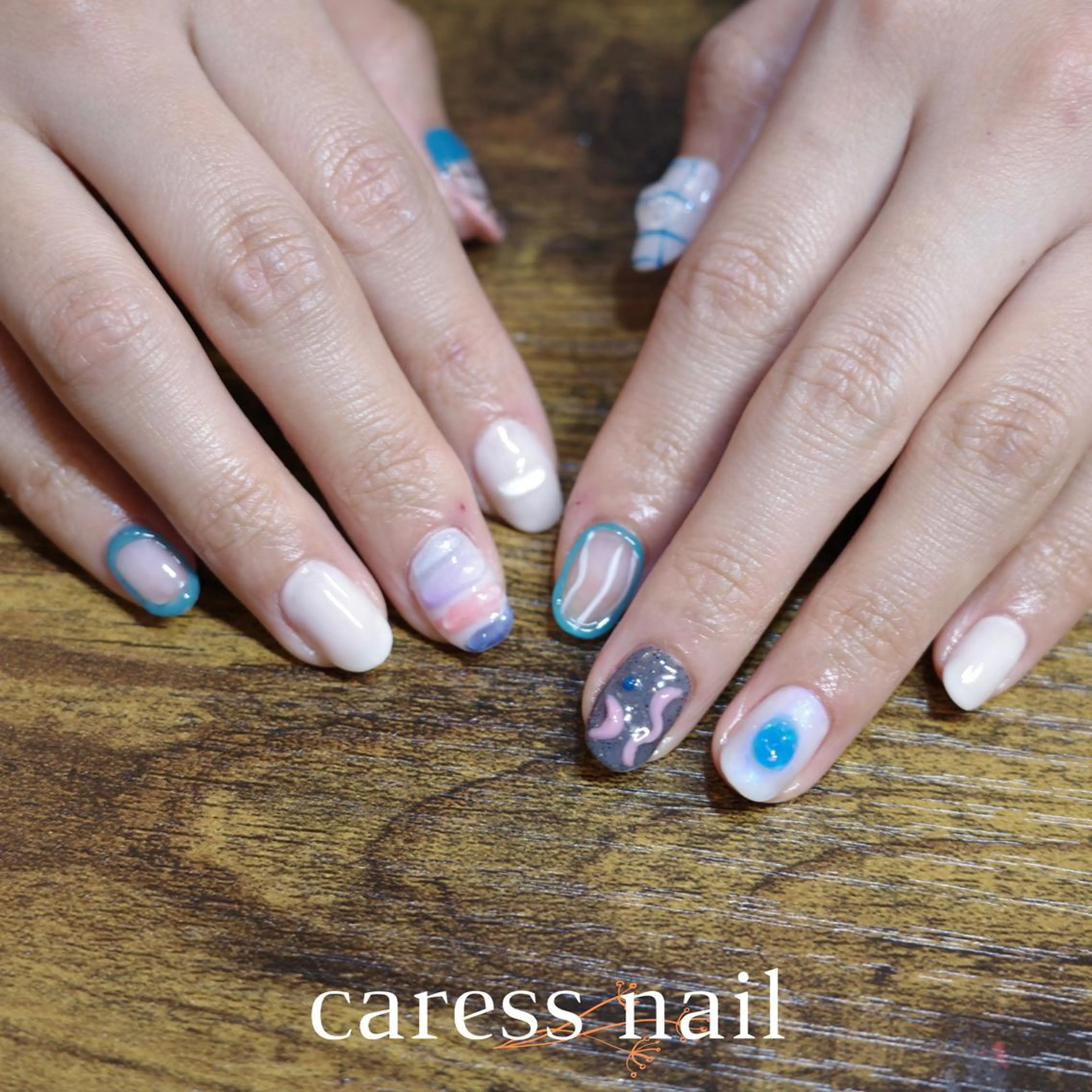 ネイル ハンドネイル caress nail カレスネイル 代々木上原所属・カレスネイル さいのネイルデザイン