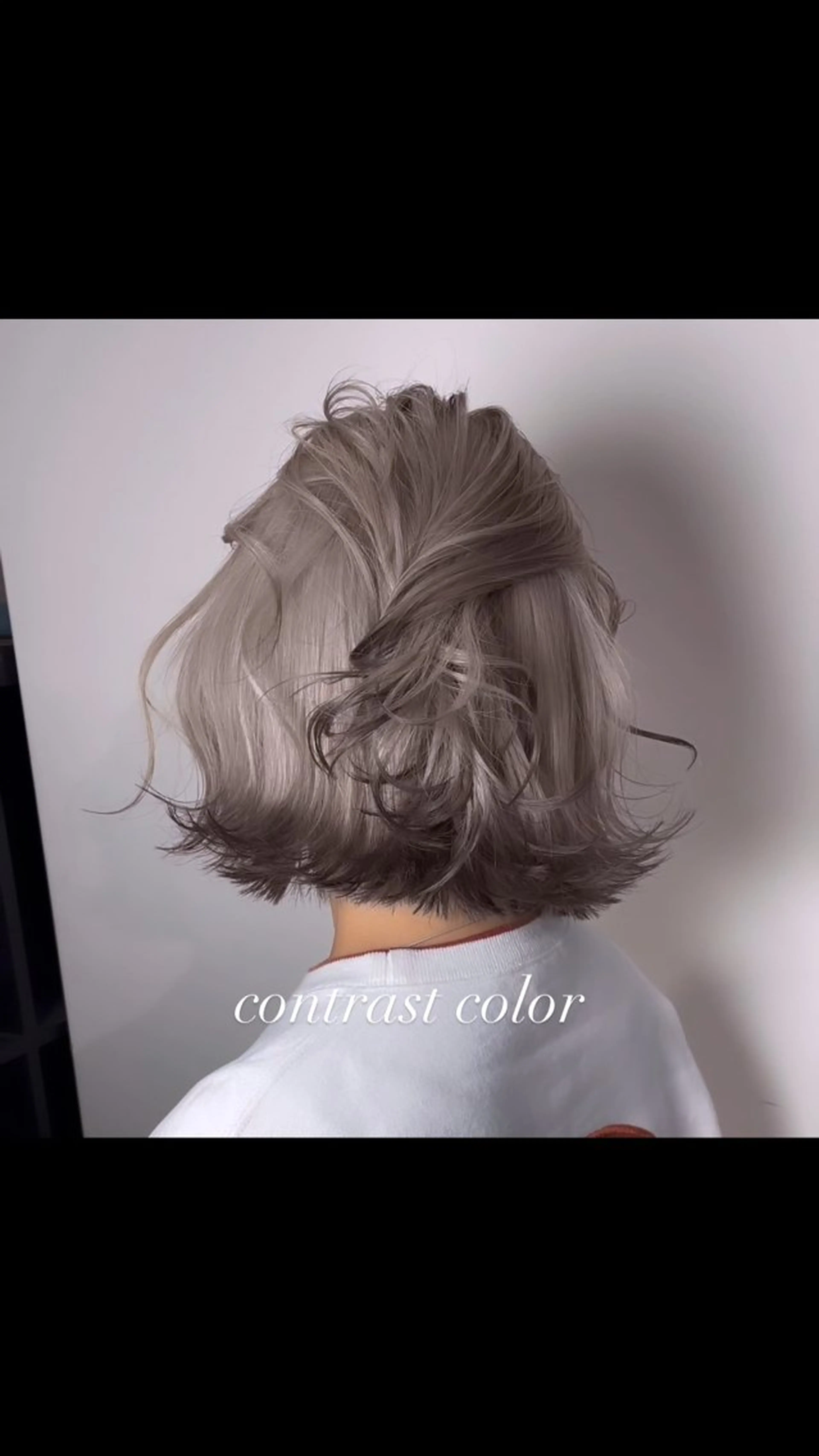 ミディアム カラー カット ヘアカラー トリートメント ヘアセット 💜ハイトーン💛 マジカルかいちゃんのヘアスタイル