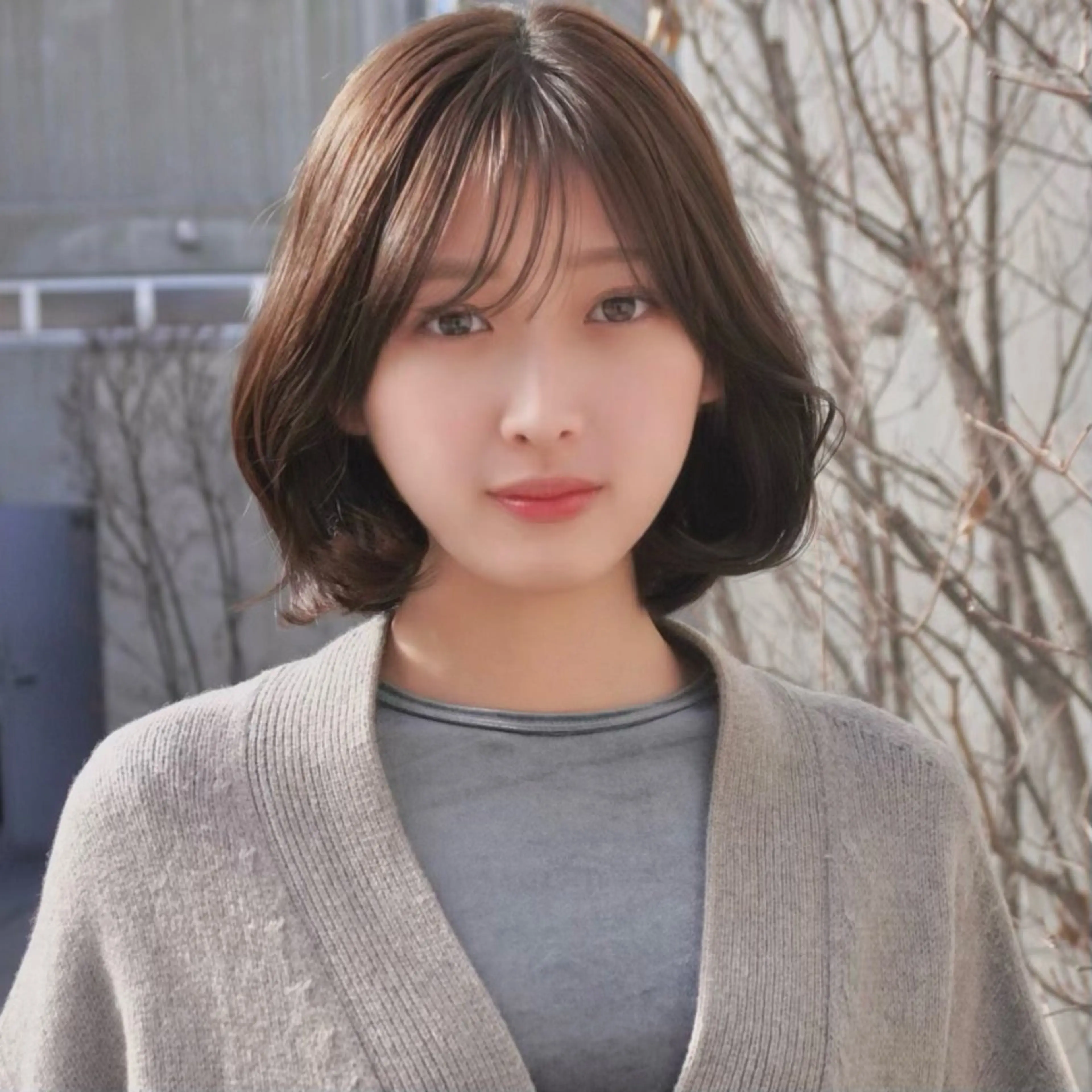 ショート ボブ 韓国風ヘア カット ヘアカラー トリートメント ボブ/縮毛矯正/ レイヤー/塚田のヘアスタイル