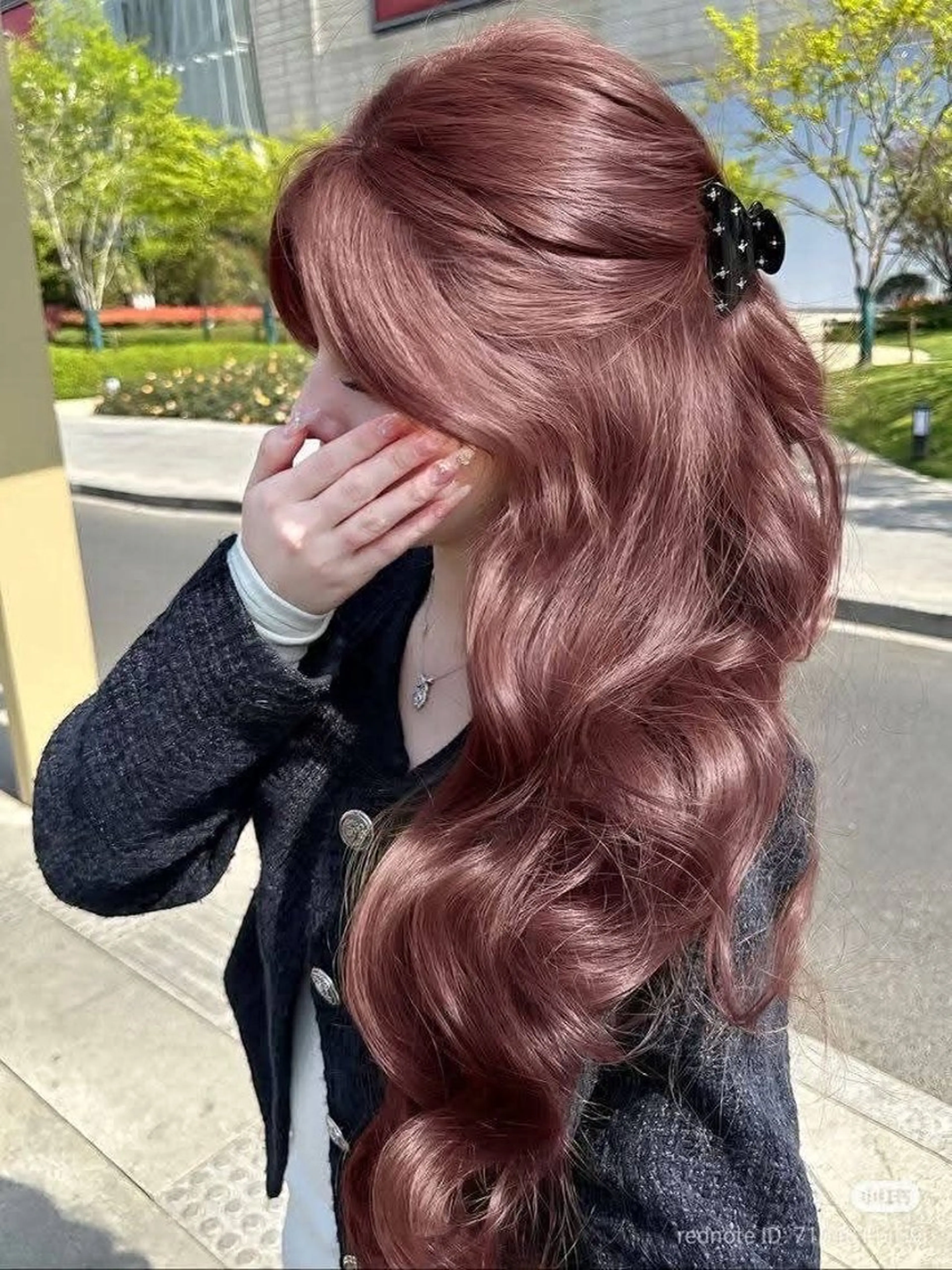 ロング カラー ブリーチ ブラウンカラー 透明感カラー ピンクカラー ピンクブラウン ヘアカラー soyon名古屋/ fuka🎀のヘアスタイル