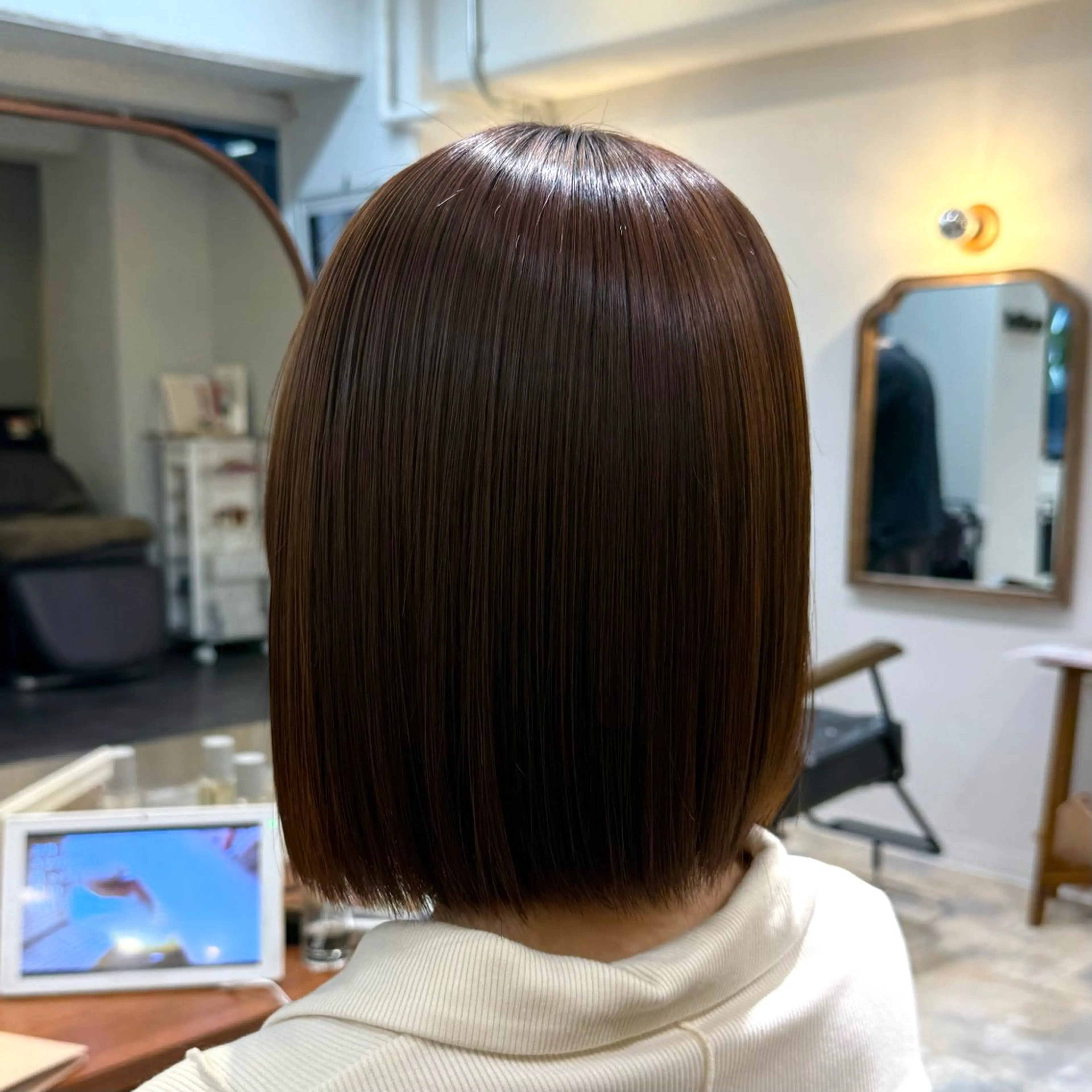 ショート カット 縮毛矯正 トリートメント レイヤーカット ダブルカラー高杉颯汰のヘアスタイル