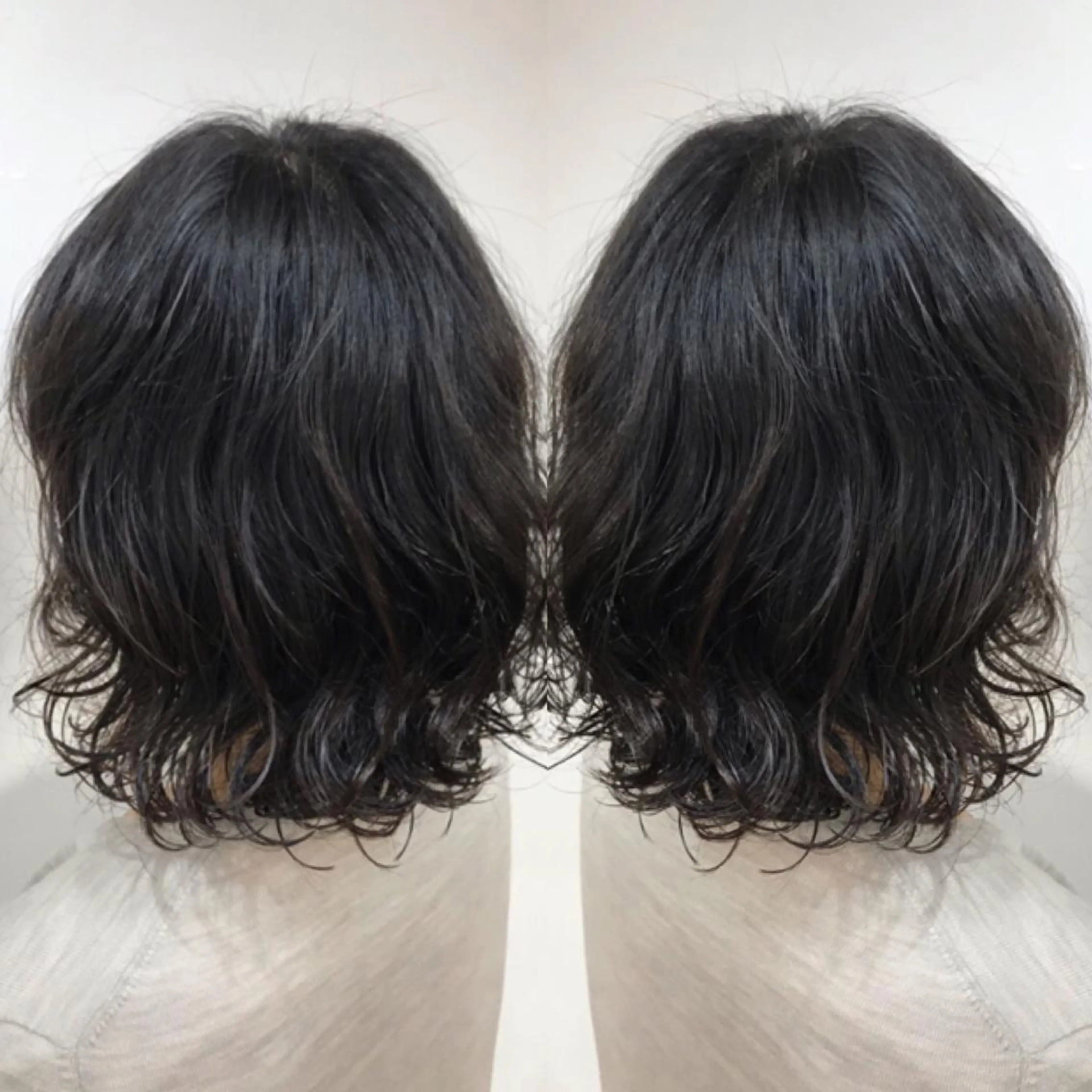 ミディアム パーマ ミディアムパーマ デジタルパーマ yui .のヘアスタイル