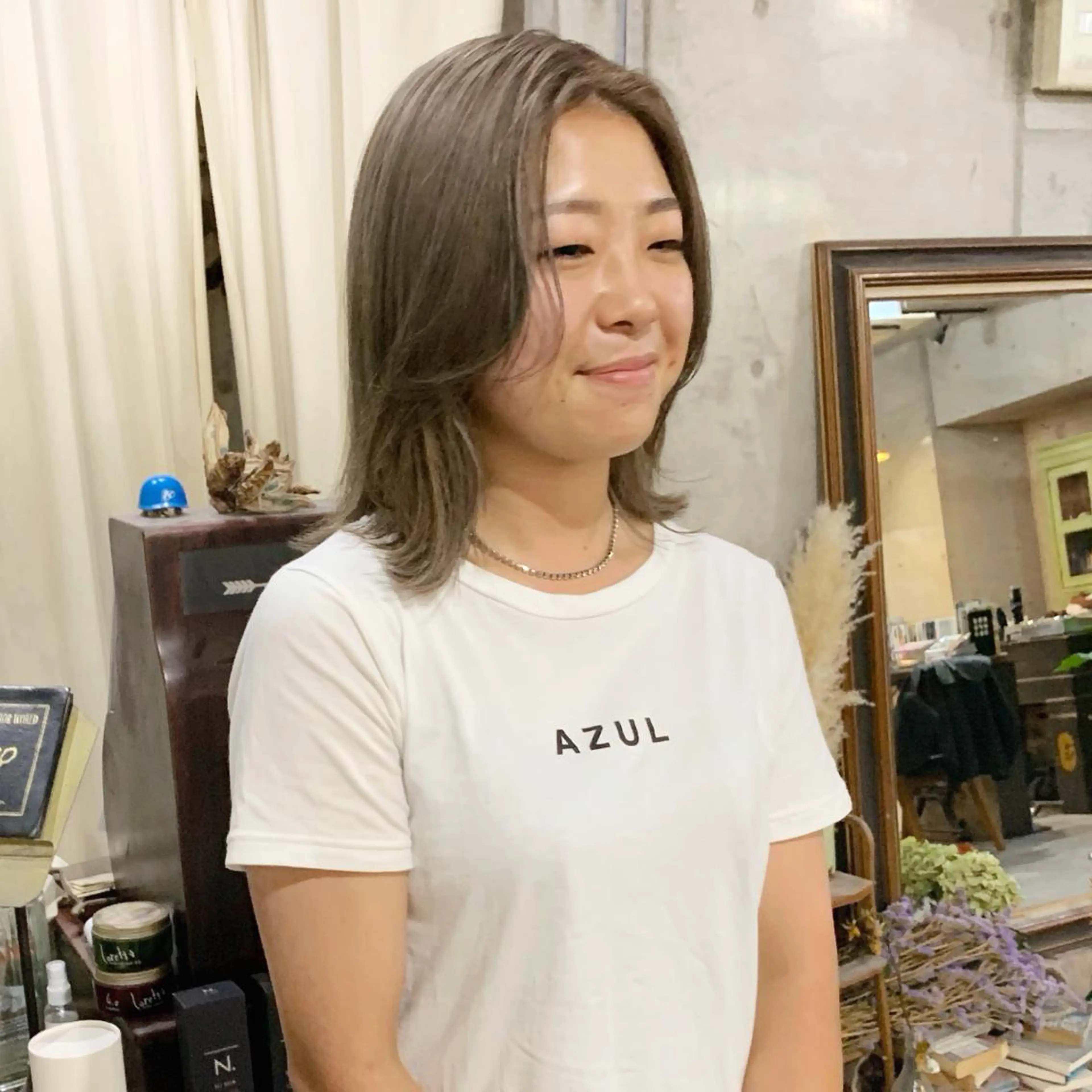 ミディアム カラー グレージュ kimika🥑 メンズ/髪質改善のその他イメージ