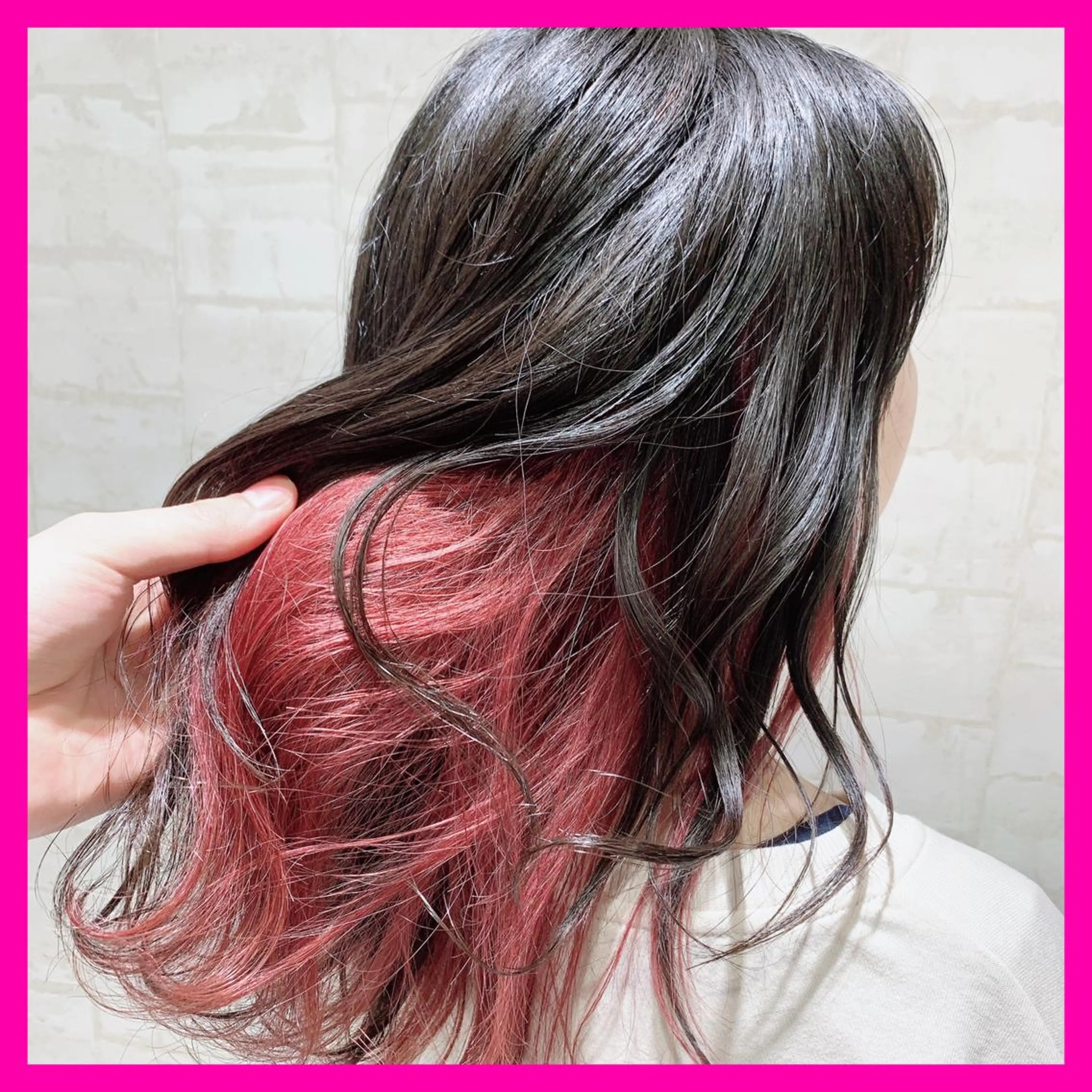 ショート カラー ピンクカラー トリートメント ヘアカラー トリートメント ヘアセット 髪質改善トリート メント/川田のヘアスタイル