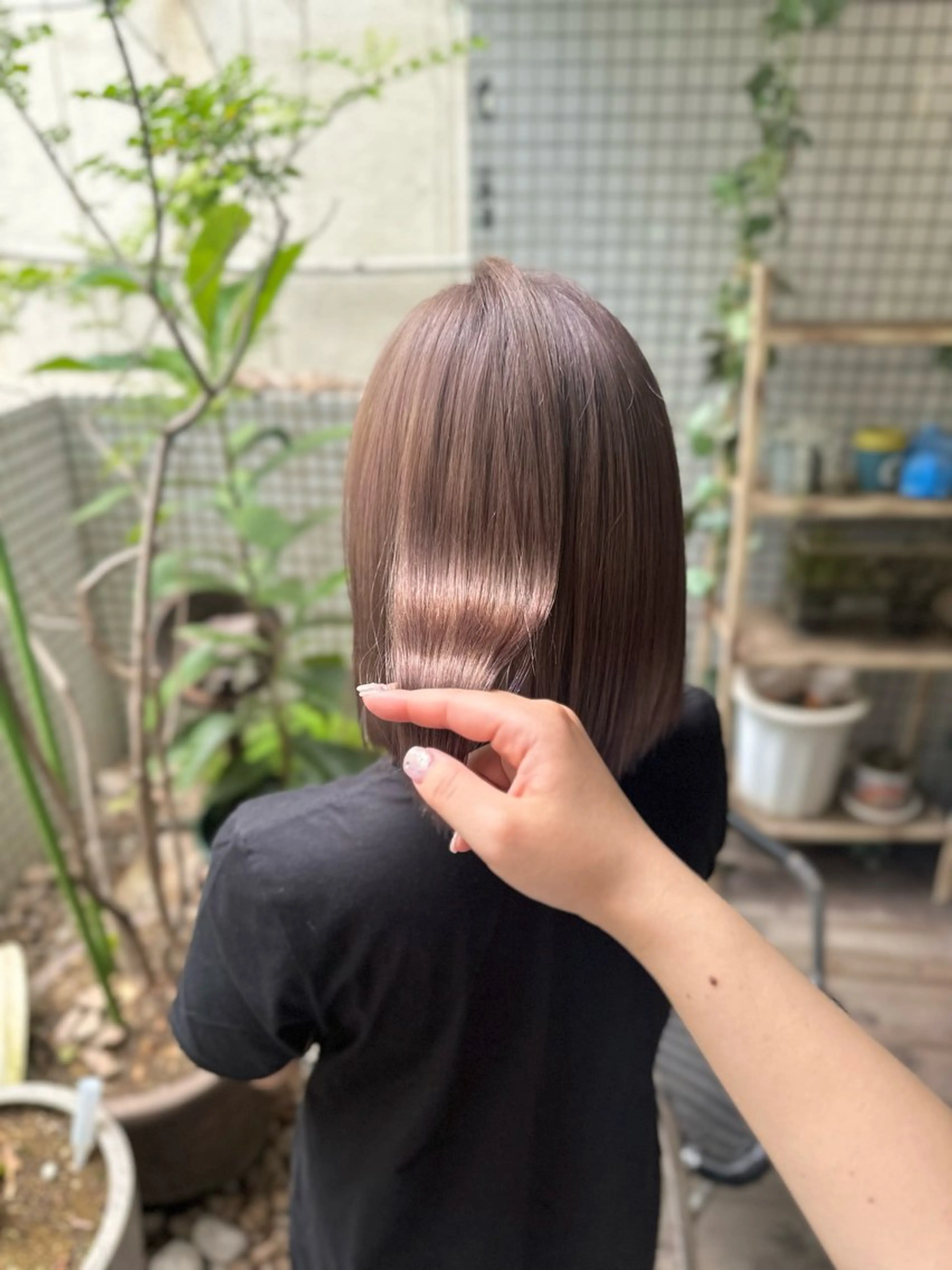 ミディアム ヘアカラー 透明感カラー/京橋/ reikoのヘアスタイル