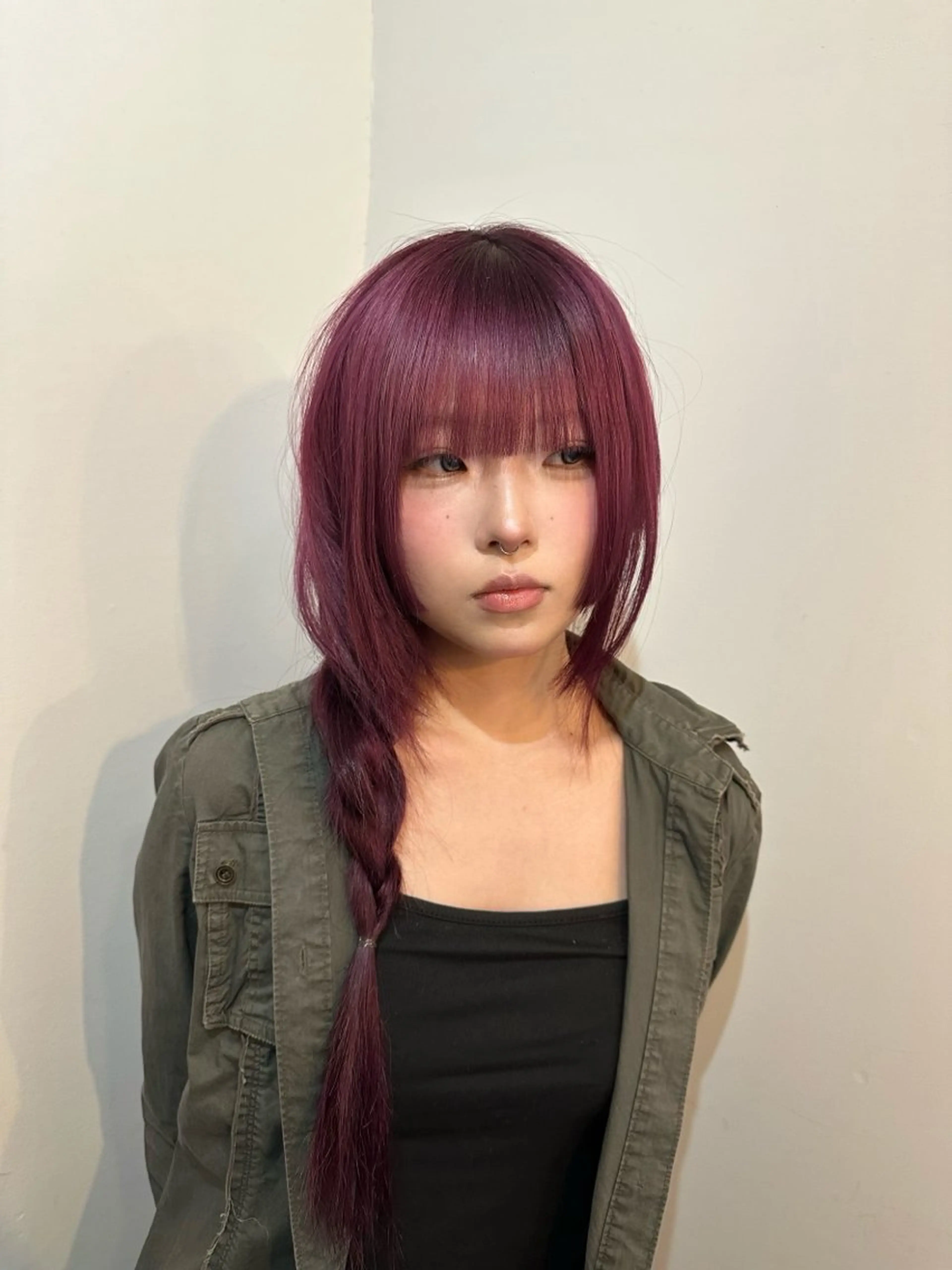 🪻カット+ケア剤+ケアブリーチリタッチ+全頭カラー＋【無料】ヘアマスクの写真