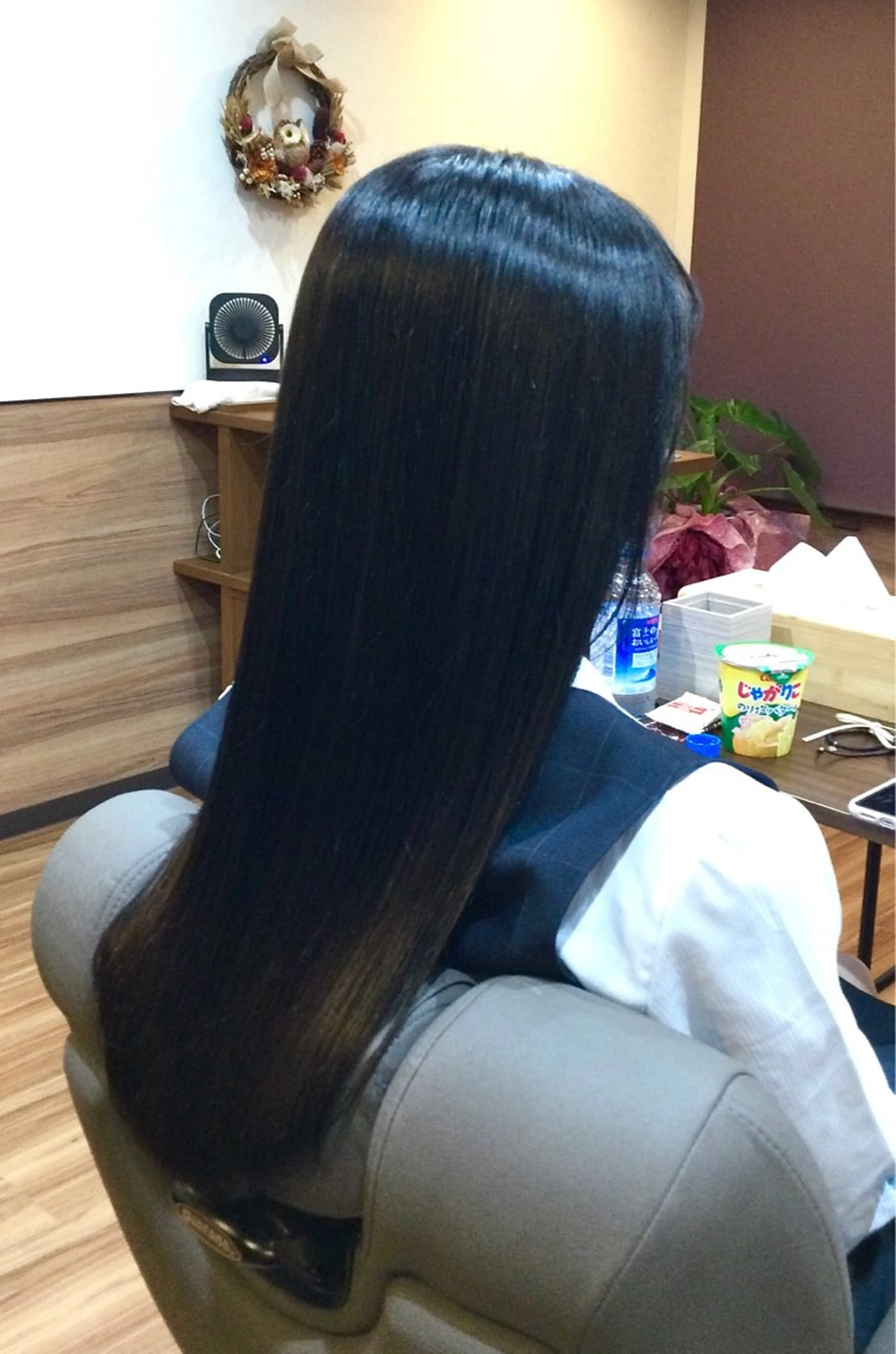 ロング パーマ ストレートパーマ カット ヘアカラー トリートメント Annon プライベートサロンのヘアスタイル