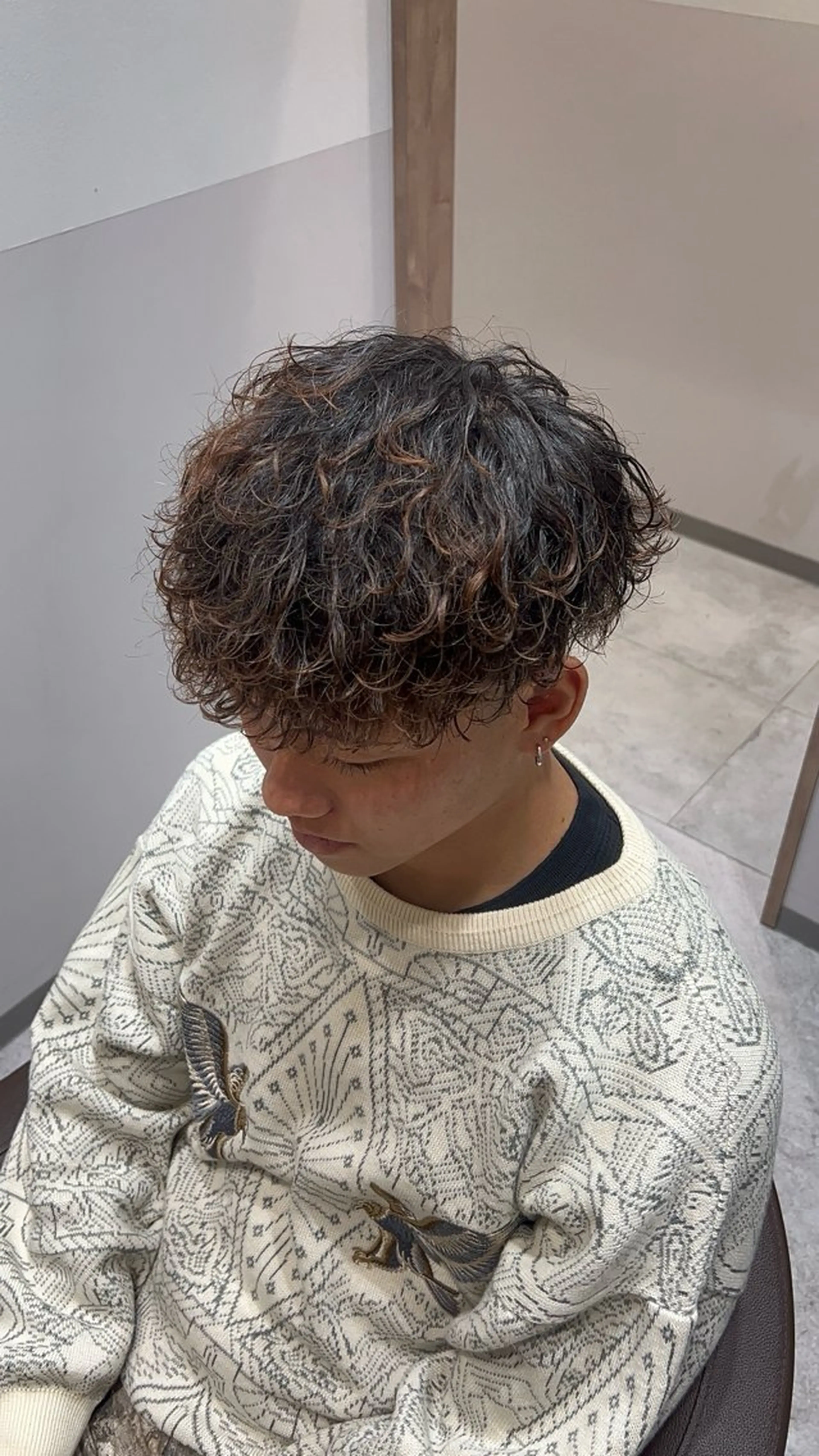 ショート カット パーマ 角田 瀬名のヘアスタイル