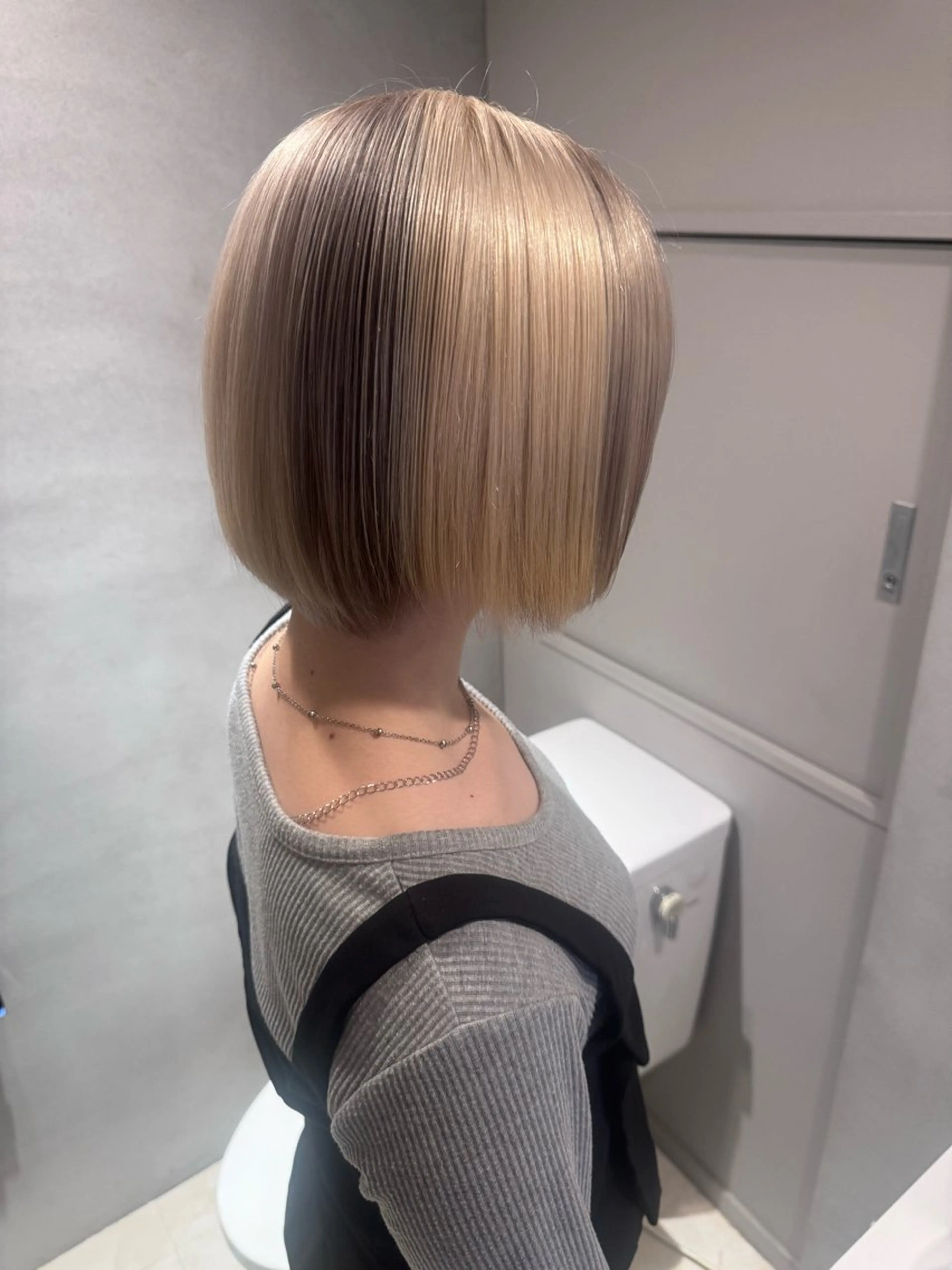 ブリーチオンカラーの写真