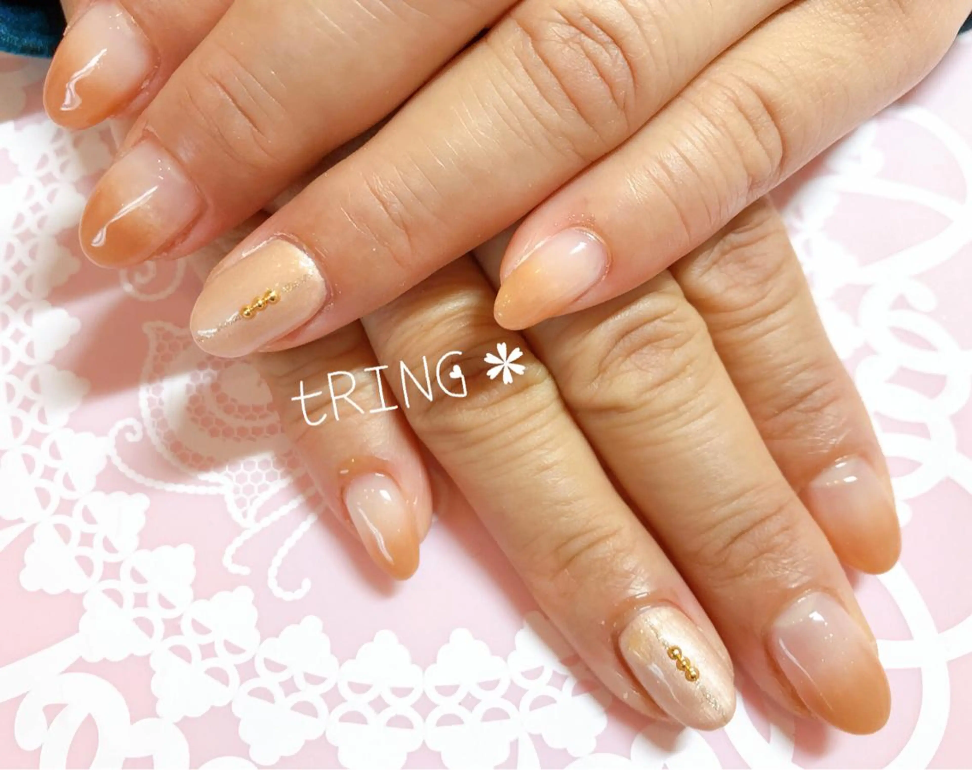 ネイル ハンドネイル tRING＊ しいの木台のネイルデザイン