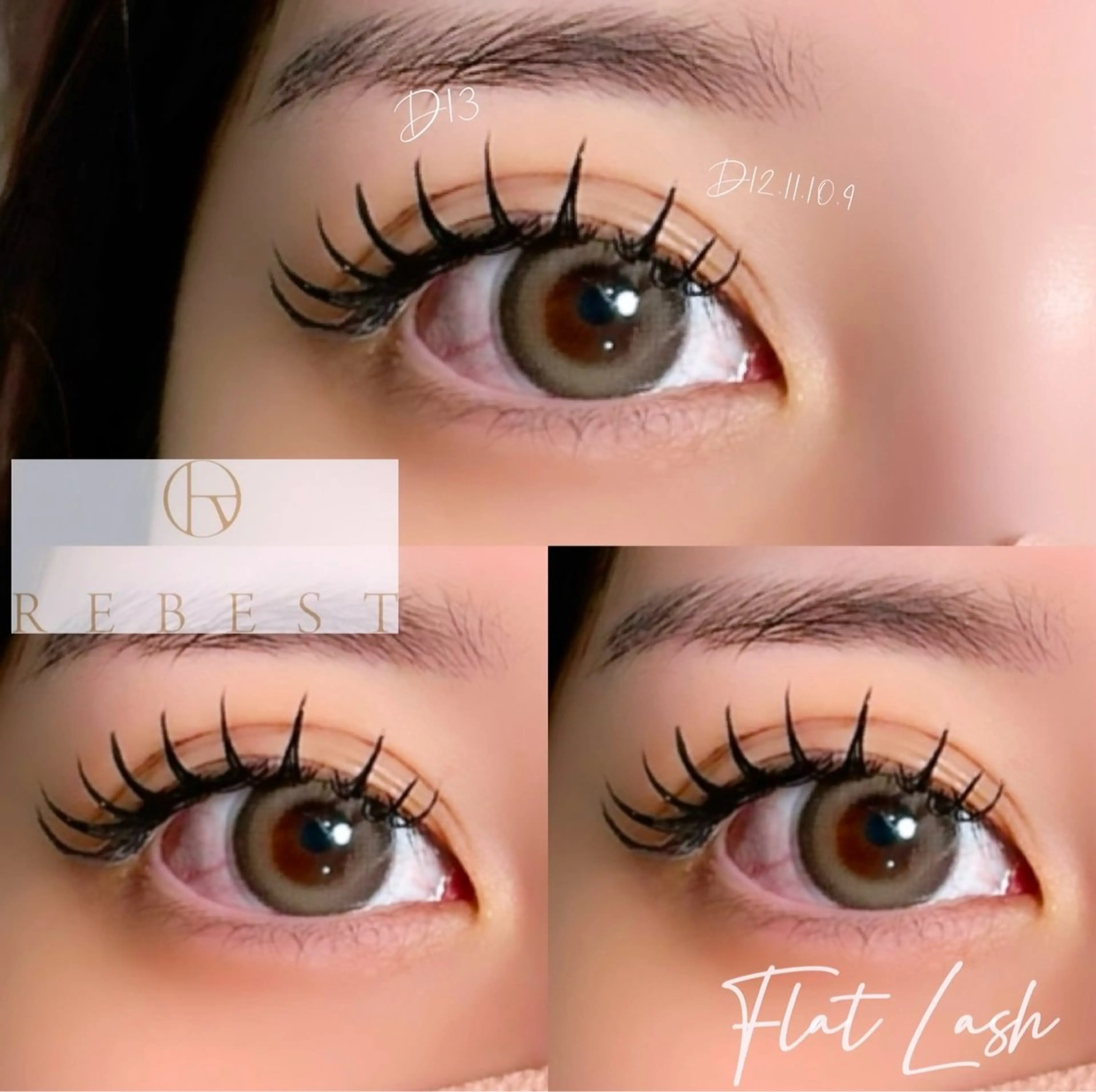 マツエク・マツパ フラットラッシュ yuuka REBEST心斎橋のマツエク・マツパデザイン