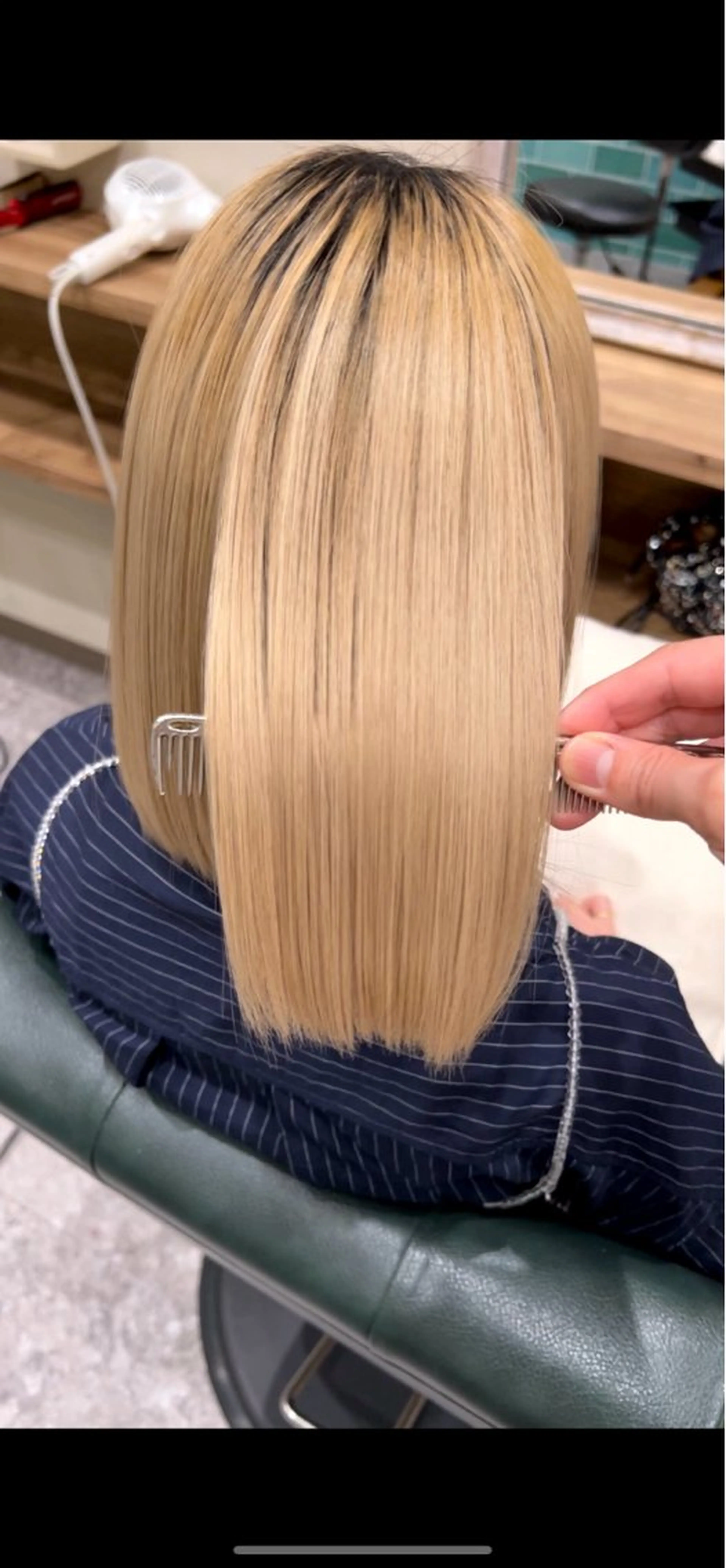 カラー ブリーチ/ストレート ダブルカラーtetoのヘアスタイル