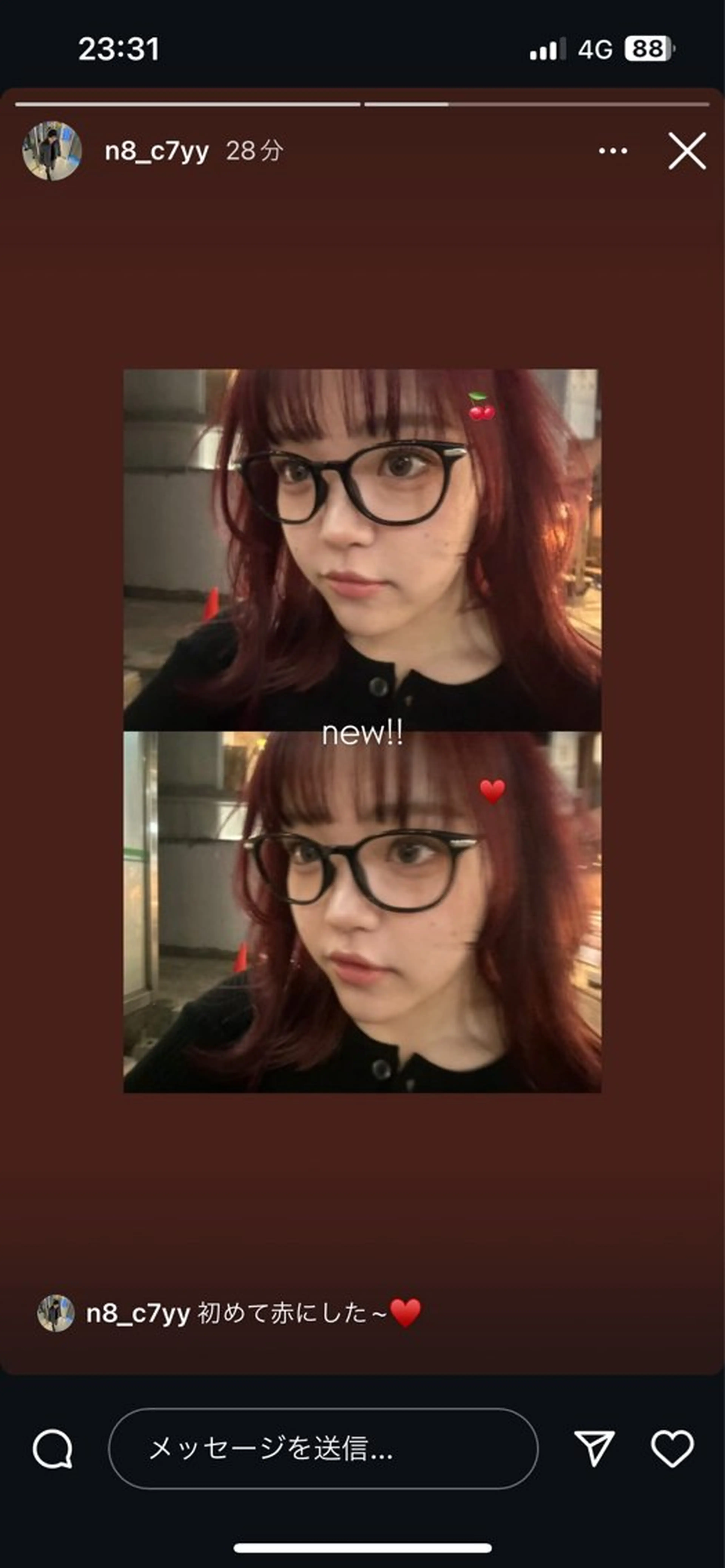 ミディアム カラー ヘアカラー じゅわっと暖色カラー 🍊Moemiのヘアスタイル