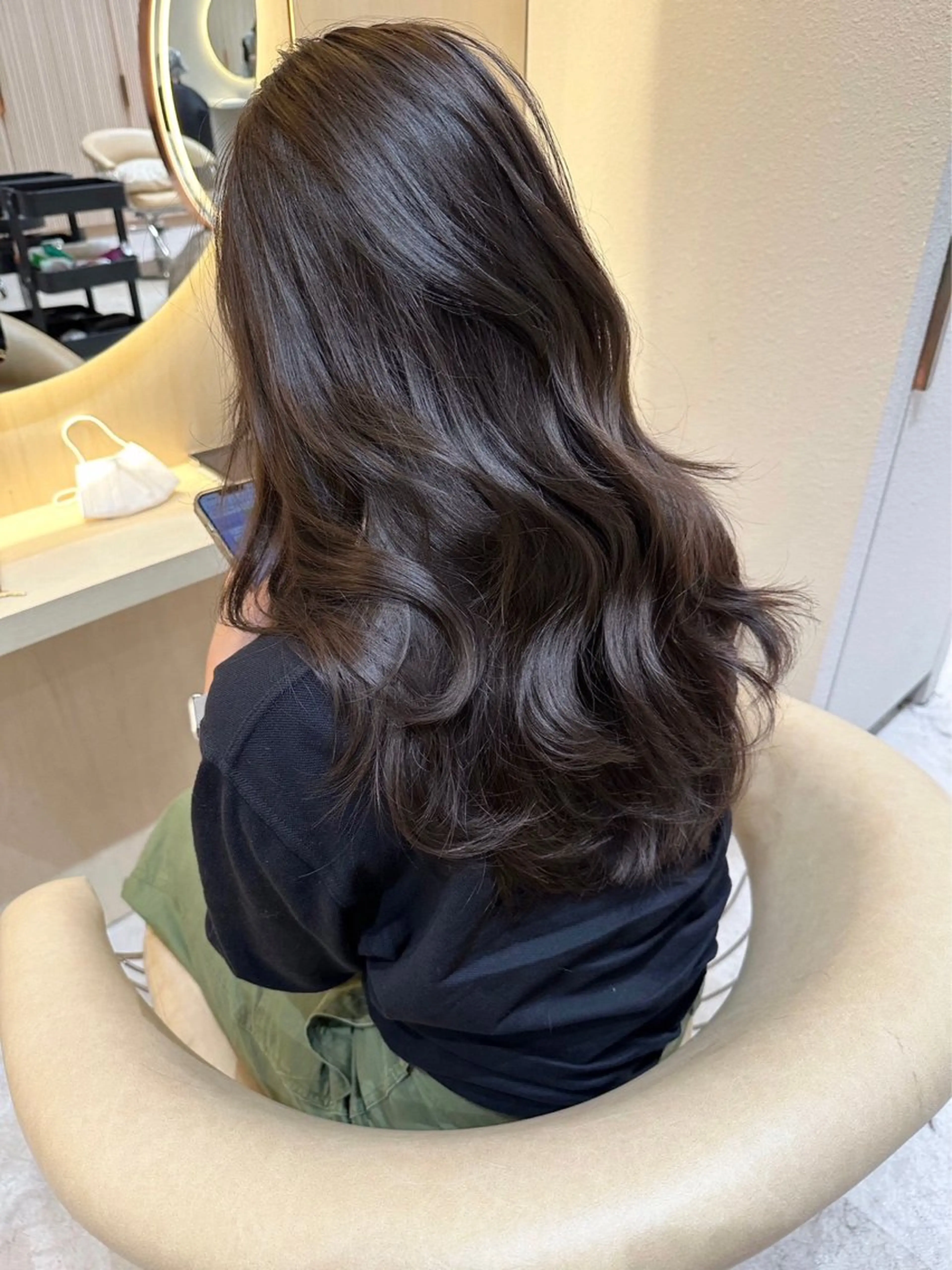 セミロング カット ヘアカラー トリートメント レイヤー❣️縮毛矯 川村利幸のヘアスタイル