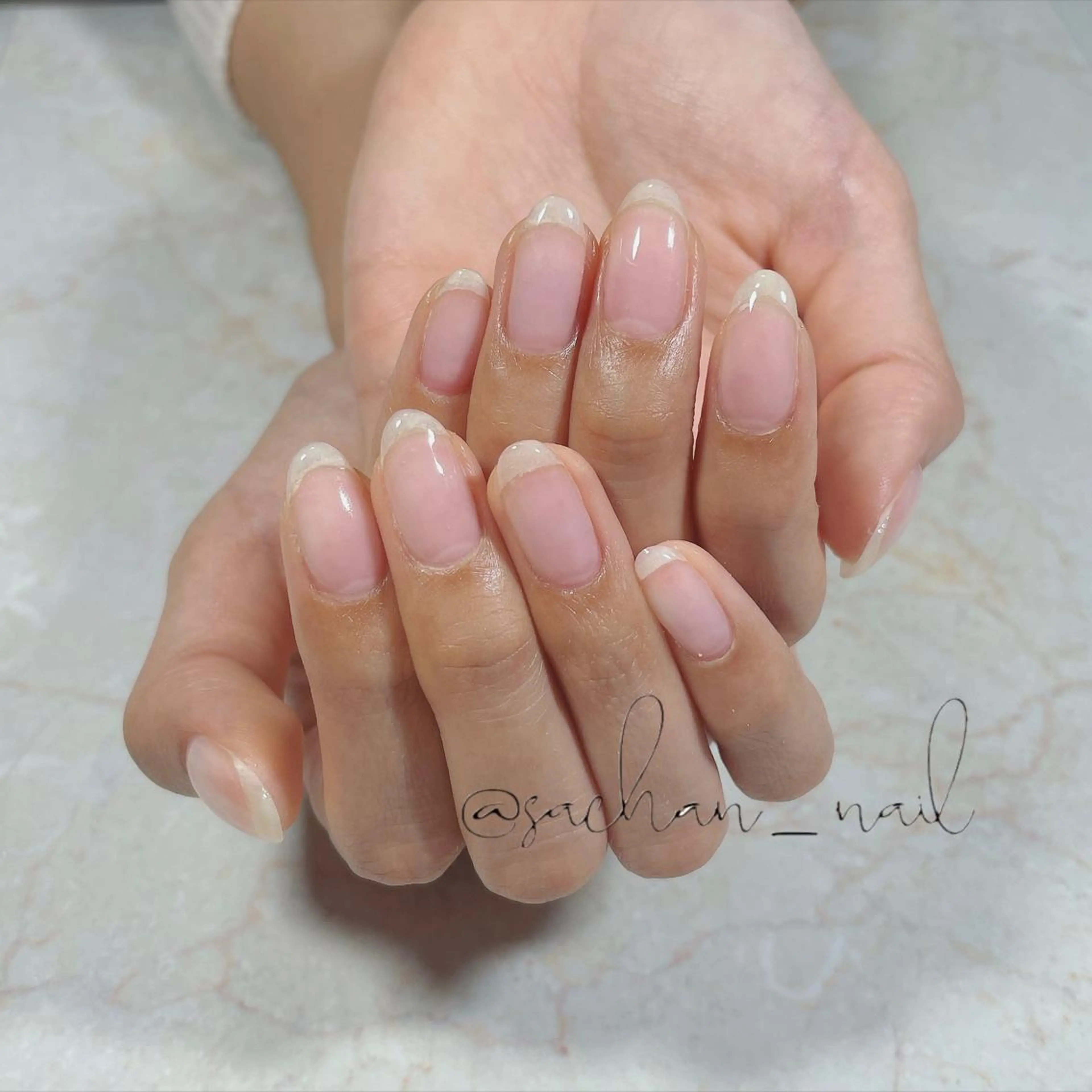 【自店ジェルオフ】ワンカラー（クリア）の写真